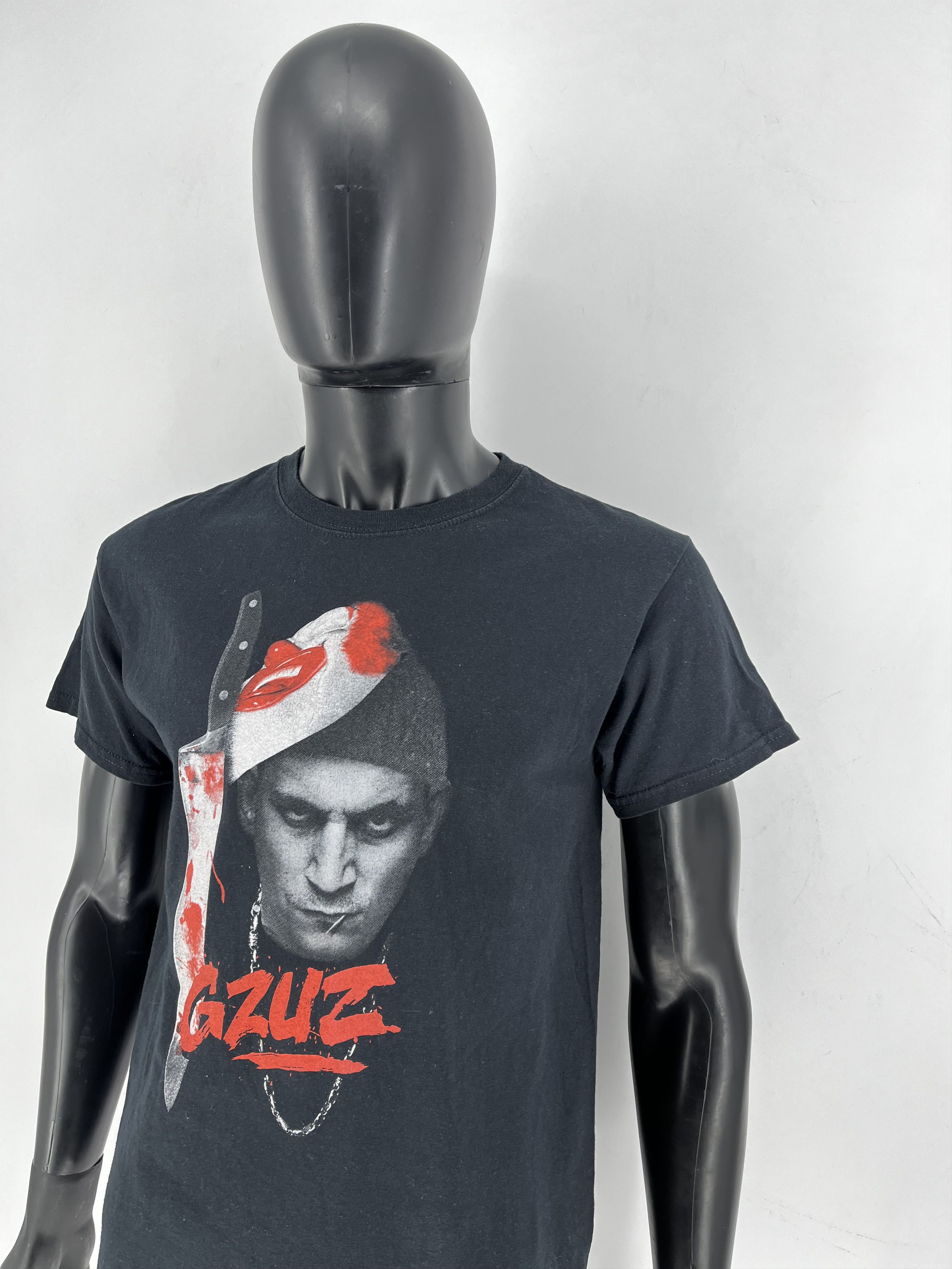 Rap Tees GZUZ T-Shirt Knife Print Black Size M Streetwear Rap HipHop Size US M / EU 48-50 / 2 - 5 Thumbnail