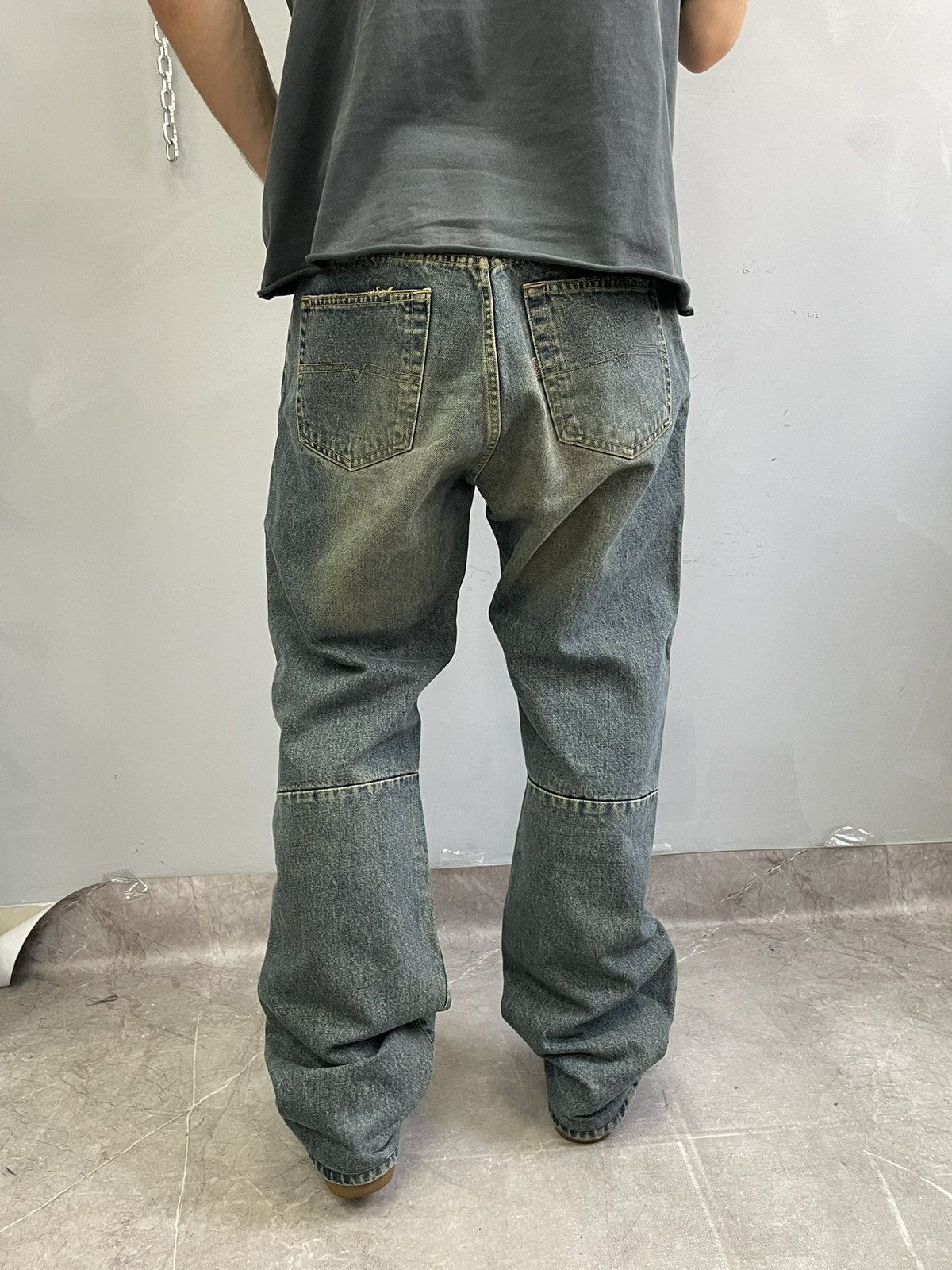 Japanese Brand Rare japanese baggy jnco style washed jeans y2k Size US 34 / EU 50 - 9 Thumbnail