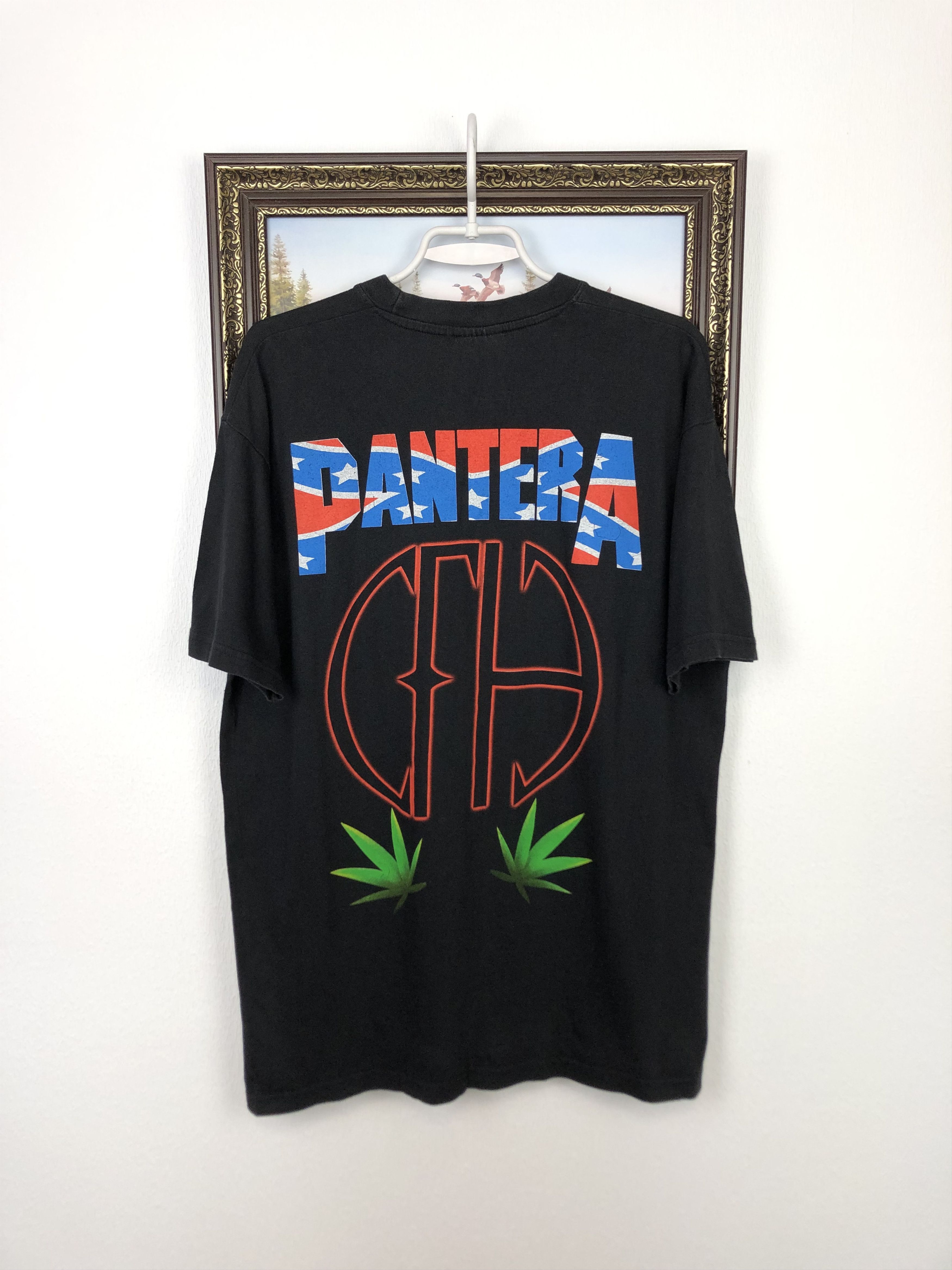 Vintage Vintage Pantera Band Shirt Over Print Rare Tee Hype Mens Size US L / EU 52-54 / 3 - 7 Thumbnail