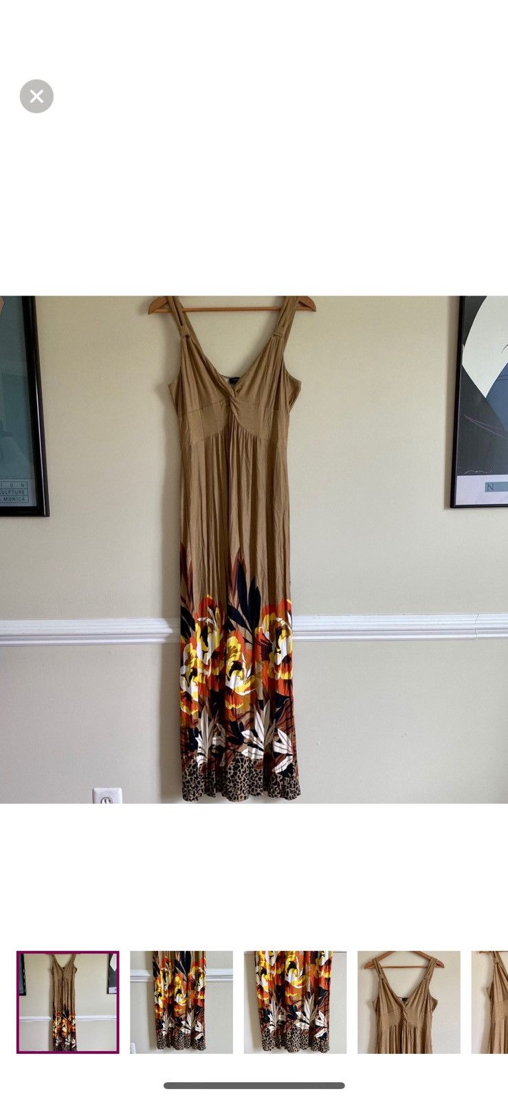 Other SPENSE LEOPARD FLORAL SLEEVELESS MAXI DRESS SIZE L Size L / US 10 / IT 46 - 1 Thumbnail