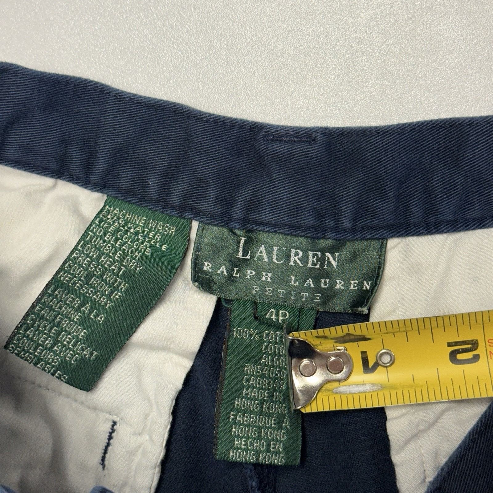 Lauren Ralph Lauren LRL Lauren Ralph Lauren Womens Shorts Blue Size 4 Petite 3in Size 27" / US 4 / IT 40 - 9 Thumbnail