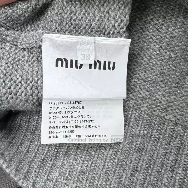 Miu Miu Miu Miu 38 Grey short cardigan Size M / US 6-8 / IT 42-44 - 3 Thumbnail