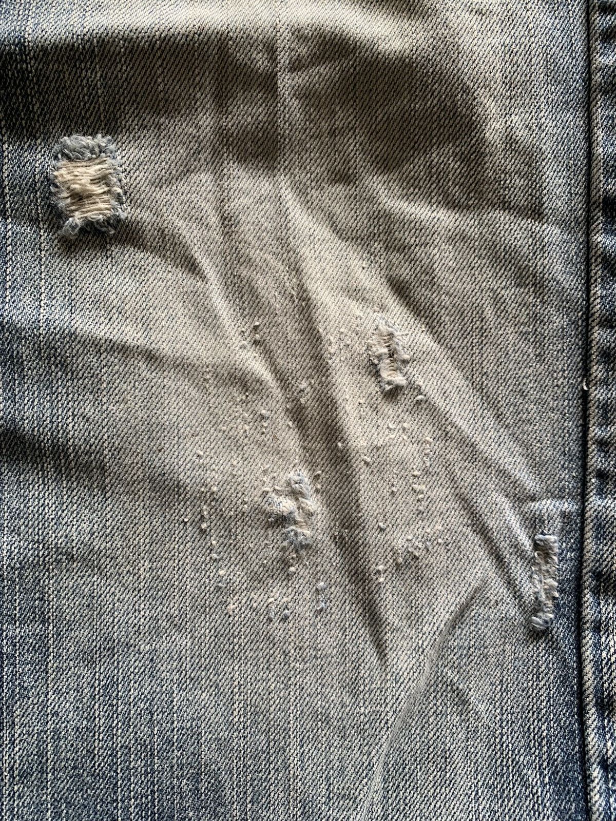 Japanese Brand vintage buckle back jeans sick washed distressed Size US 35 - 11 Thumbnail