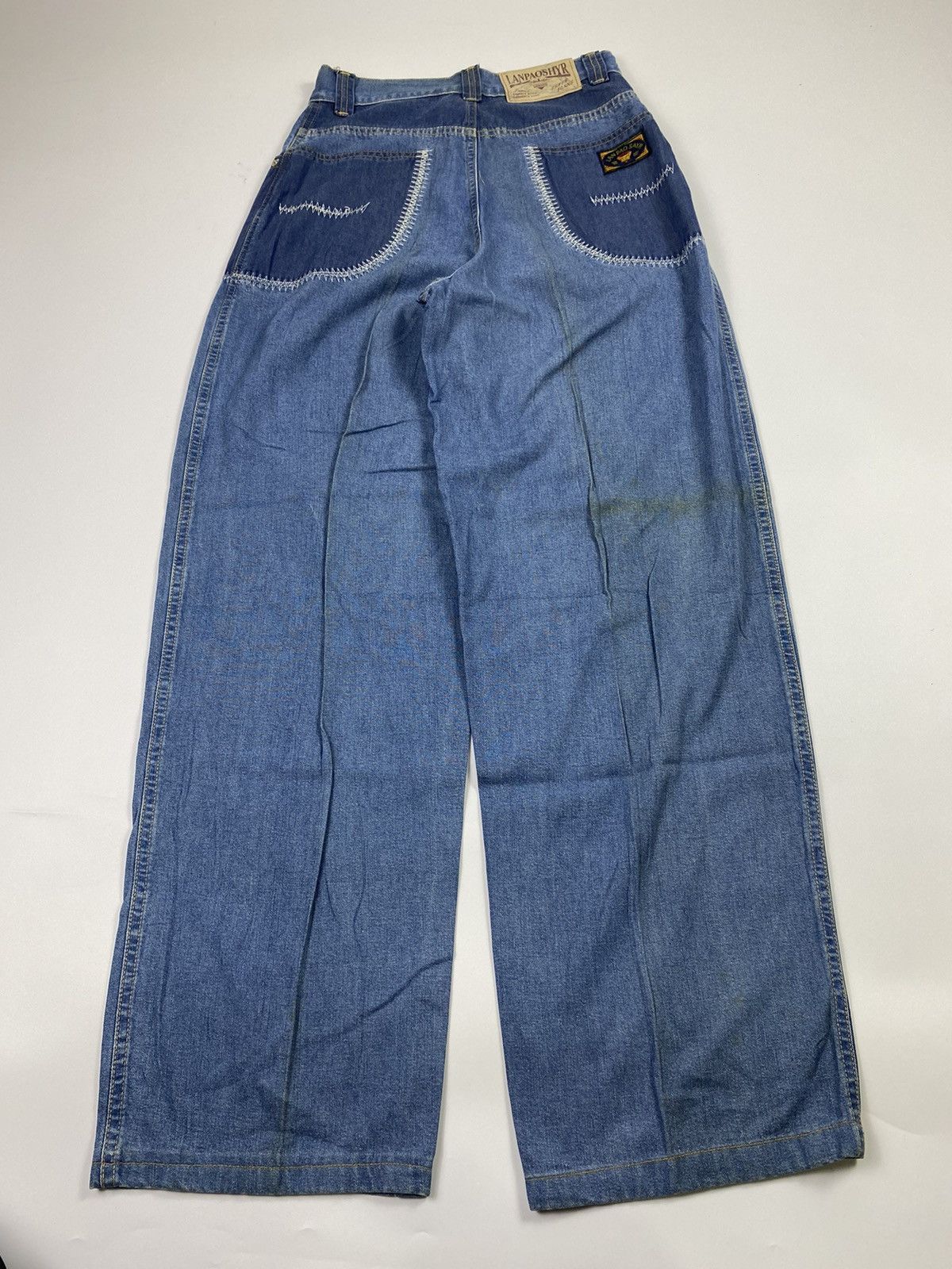 If Six Was Nine × Japanese Brand × Le Grande Bleu (L.G.B.) kapital style loose jeans pant lanpaoshyr japanese brand Size US 27 - 3 Thumbnail