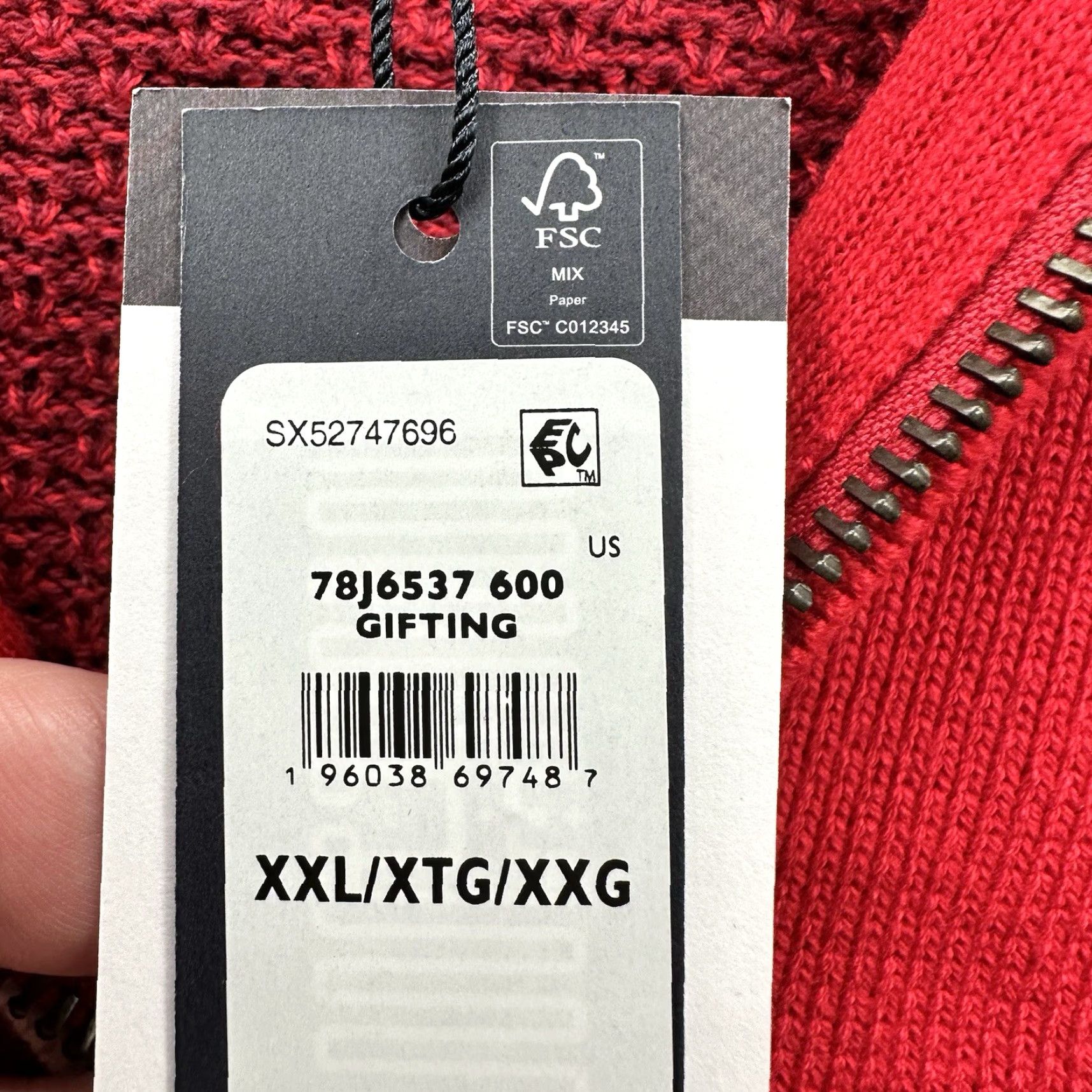Tommy Hilfiger Tommy Hilfiger Sweater Mens 2XL Red Cotton Long Sleeve 1/4 Zip Mock Neck Preppy Pullover Knit Size US XXL / EU 58 / 5 - 4 Thumbnail