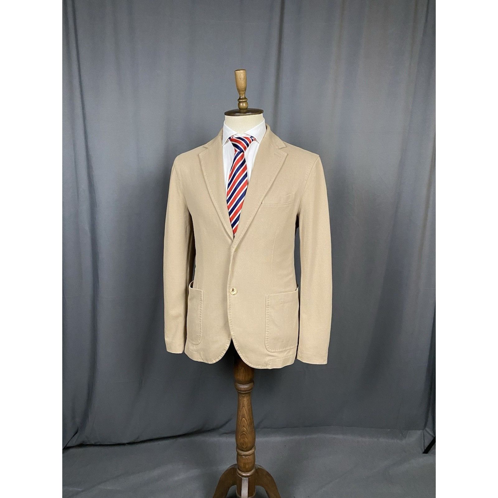 Circolo 1901 MINT! Circolo 1911 Men's Beige Summer Unlined 2-Button Blaze Size 42R - 2 Thumbnail