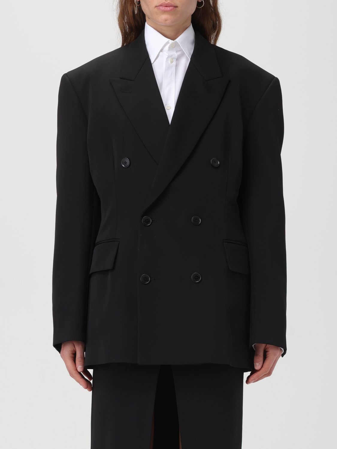 image of Balenciaga Blazer Woman Black, Women's (Size XS)