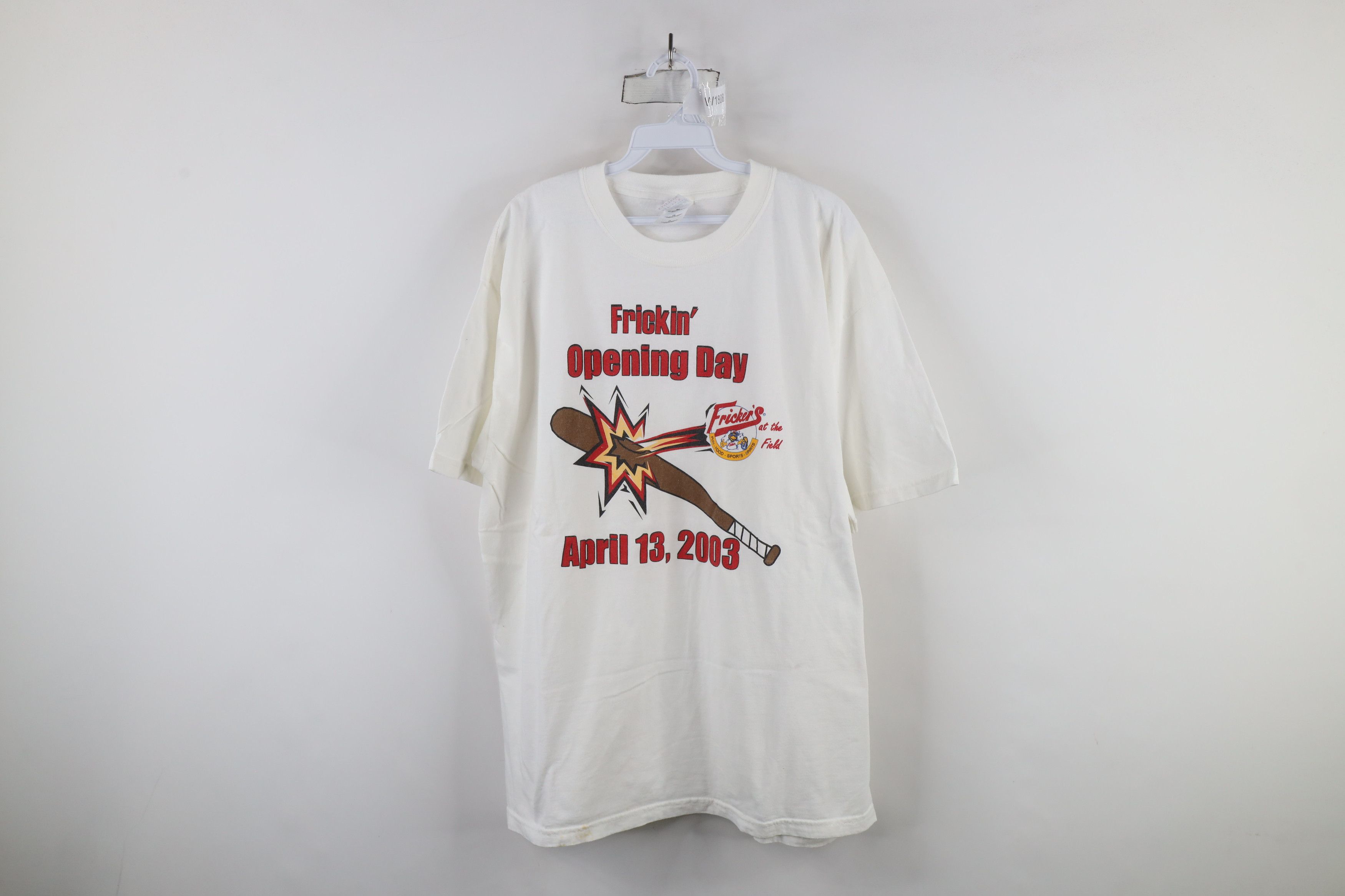 Vintage Vintage Y2K 2003 Day Toledo Mud Hens Baseball T-Shirt White Size US XL / EU 56 / 4 - 1 Thumbnail