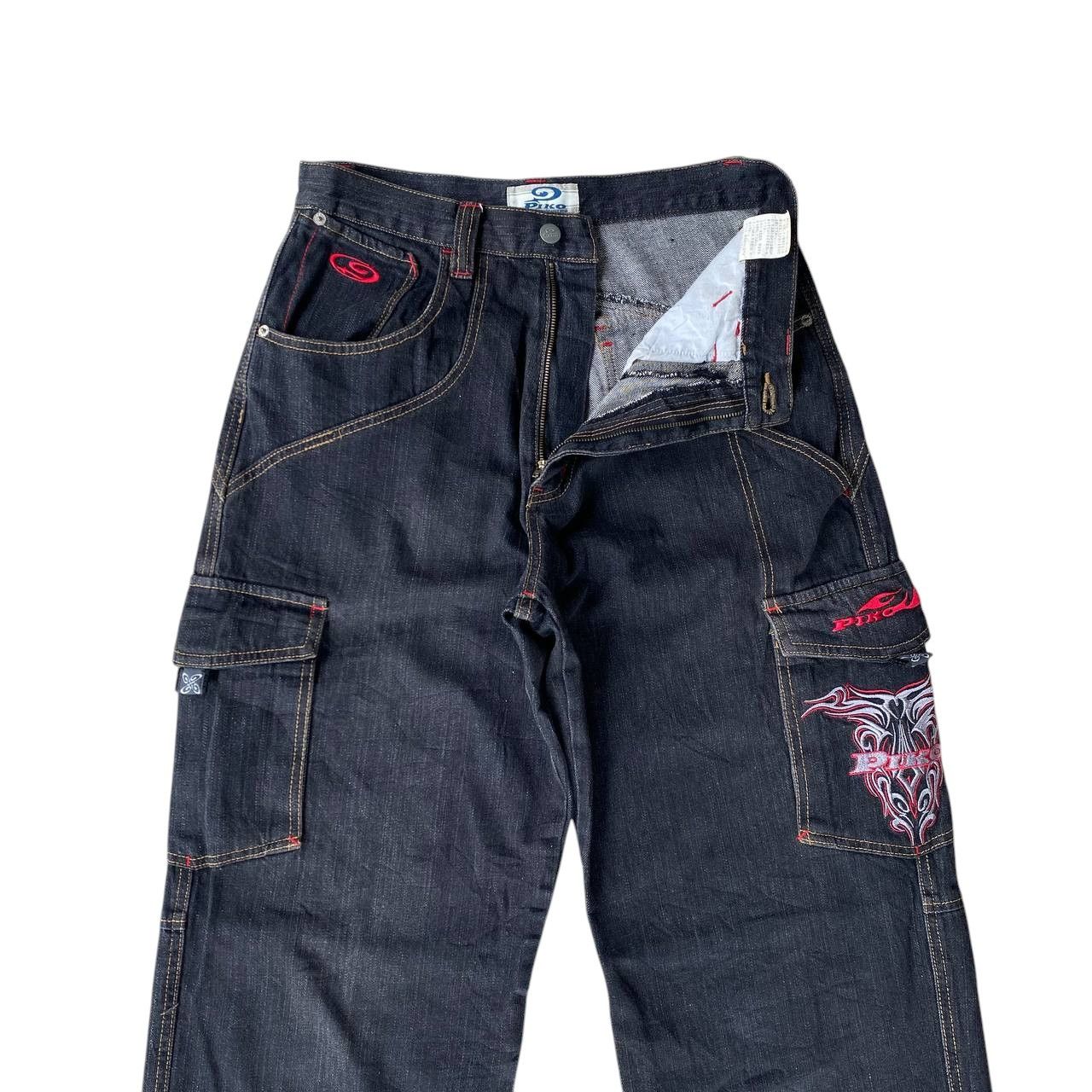 Japanese Brand BINDING OFFER🔥BAGGY Y2K PIKO LOOSE W29X30.5" JNCO STYLE Size US 29 - 10 Thumbnail