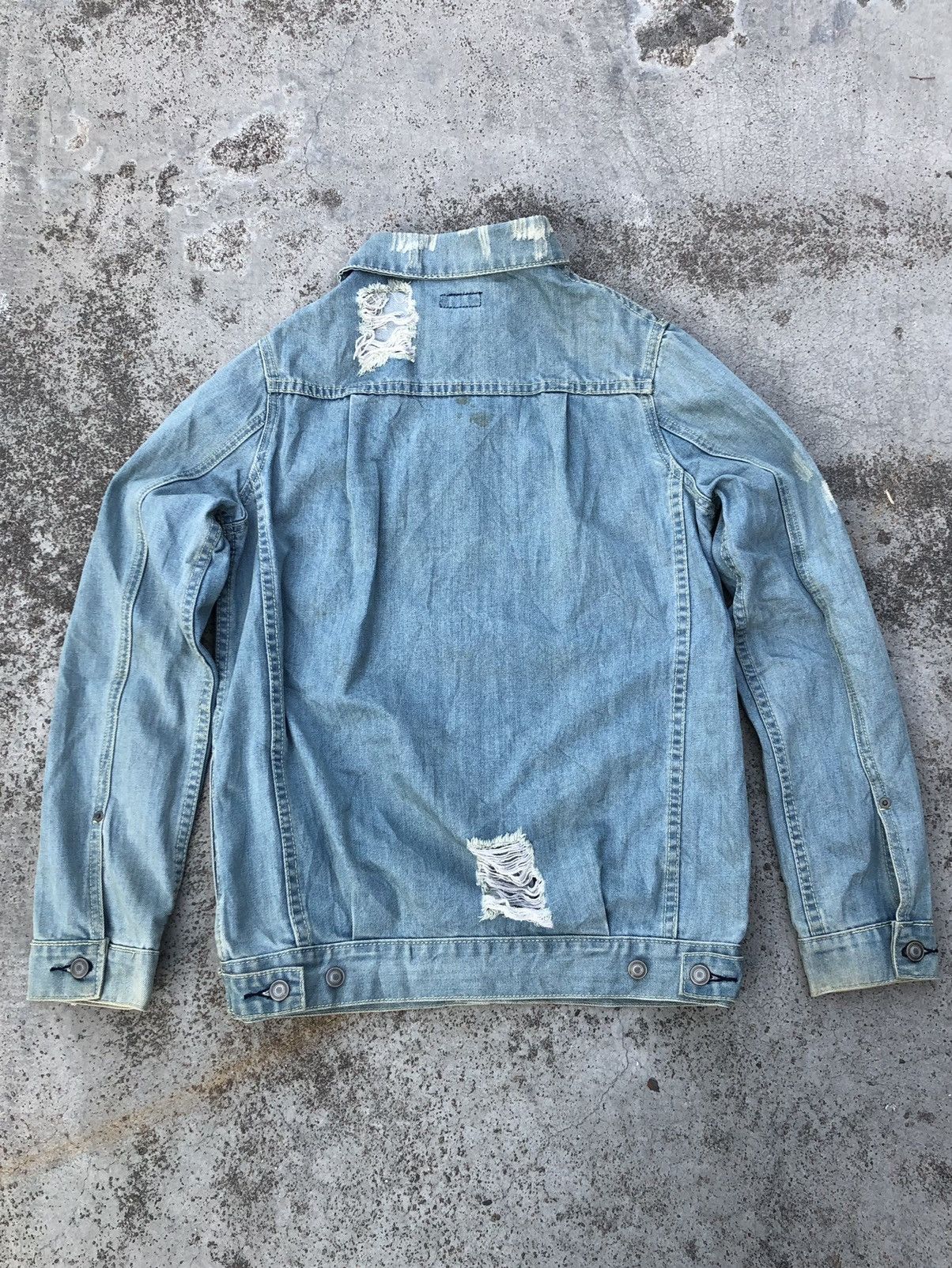 Japanese Brand RIPPED FUNKY TYPE 2 DENIM JACKET Size M / US 6-8 / IT 42-44 - 6 Thumbnail