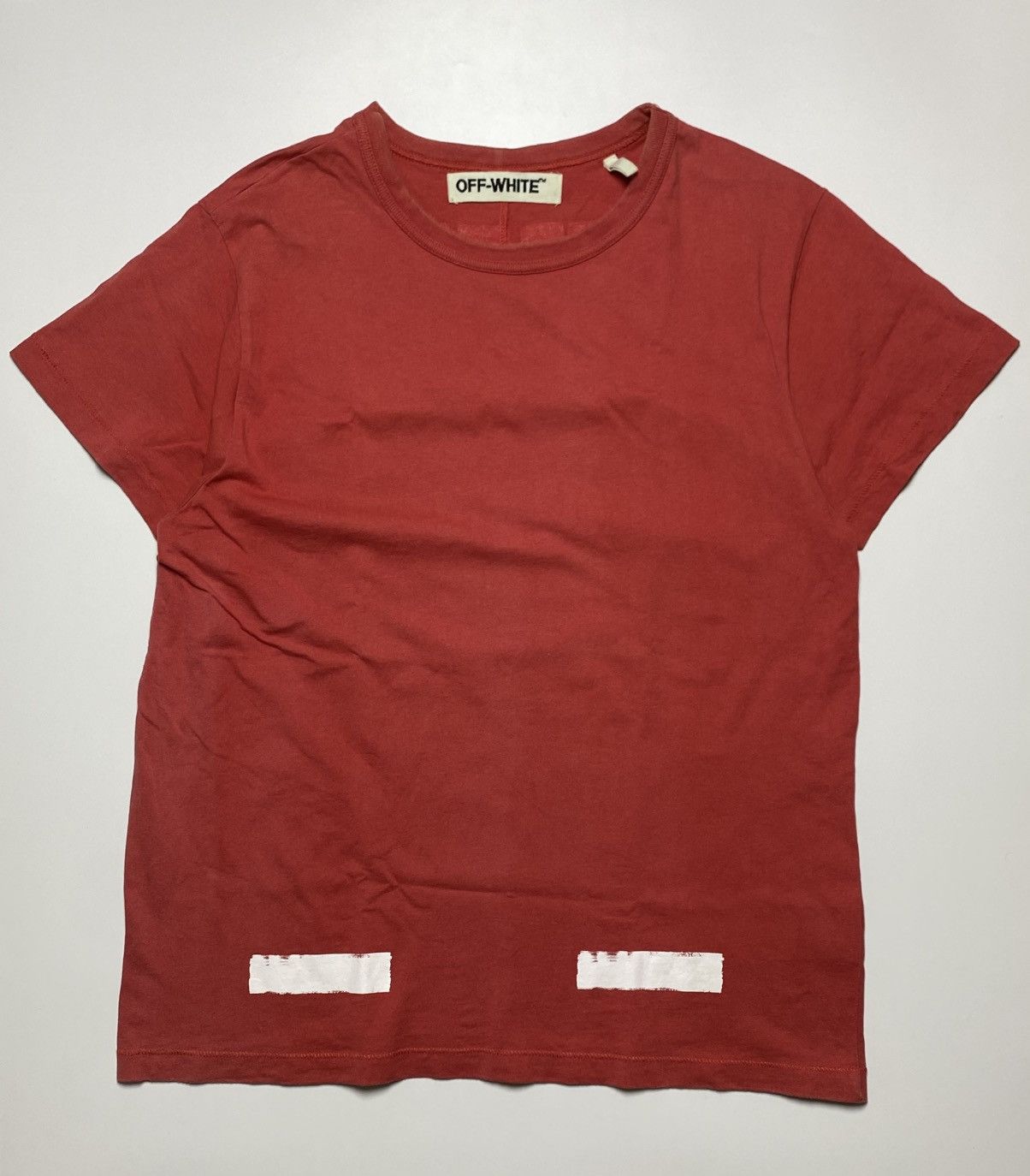 Off-White Off-White Brushed Diagonal Logo T-Shirt Size US M / EU 48-50 / 2 - 7 Thumbnail