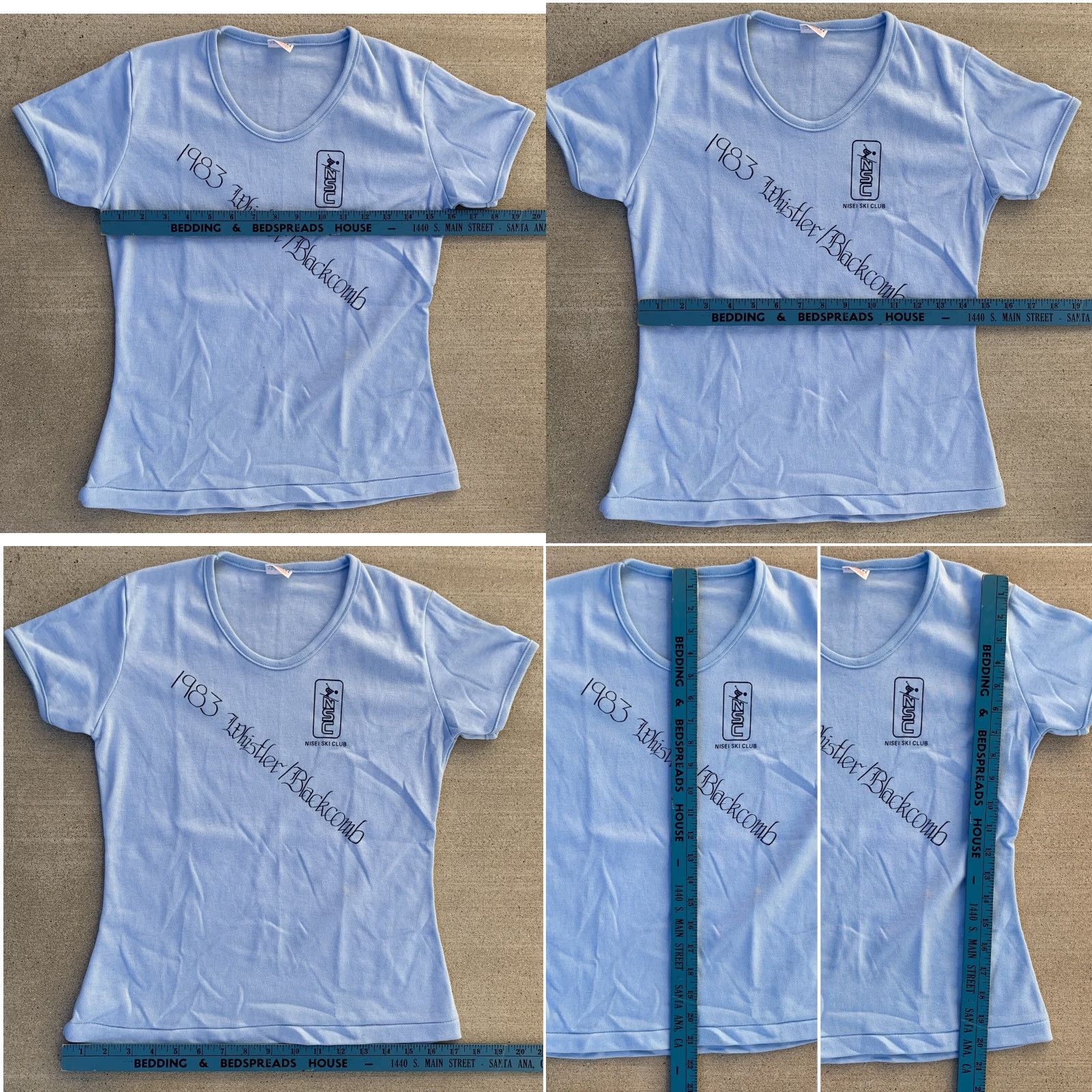 Vintage VINTAGE Fun NSC Nisei Ski Club 1983 Whistler Blackcomb T Shirt Blue M Womens Ski Theme Casual Short Sleeve Scoop Neck Size M / US 6-8 / IT 42-44 - 11 Thumbnail