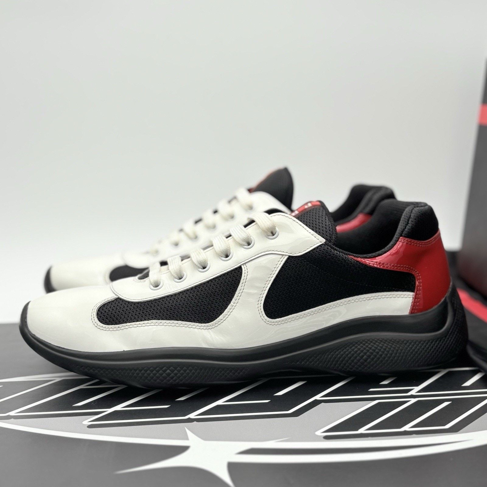 Prada Prada Americas Cup ' Black White Red ' | SUPER CLEAN! Size US 11 / EU 44 - 1 Thumbnail