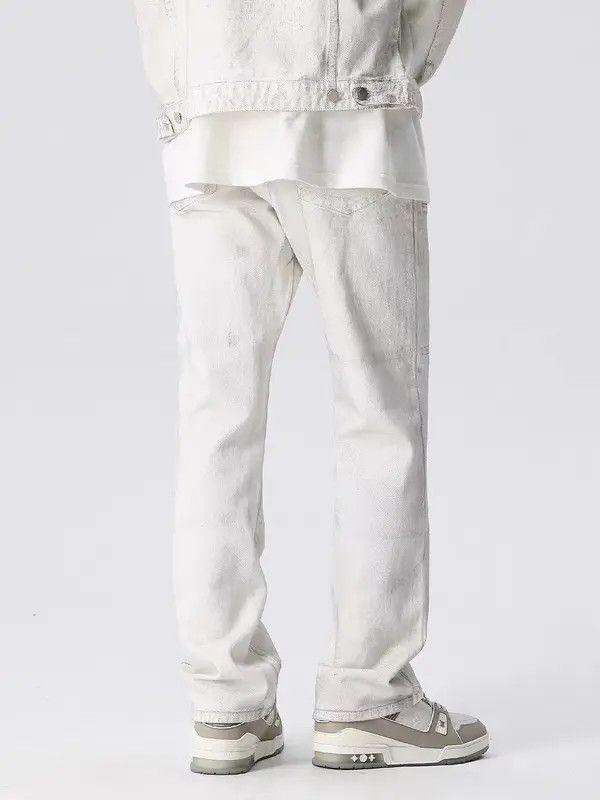 VIBE Retro high street fake dirty distressed loose jeans Size US 32 / EU 48 - 5 Thumbnail
