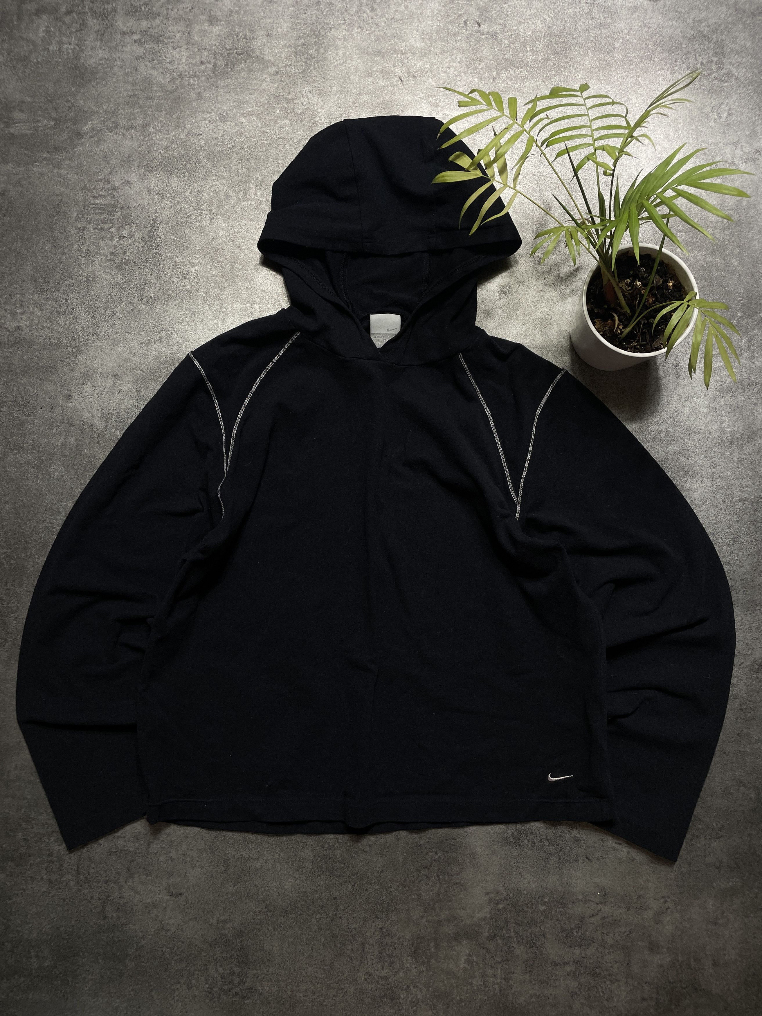 Nike ❗️RARE❗️Nike Vintage Y2K Silver Tag Boxy Hoodie Swoosh Size US XS / EU 42 / 0 - 1 Thumbnail