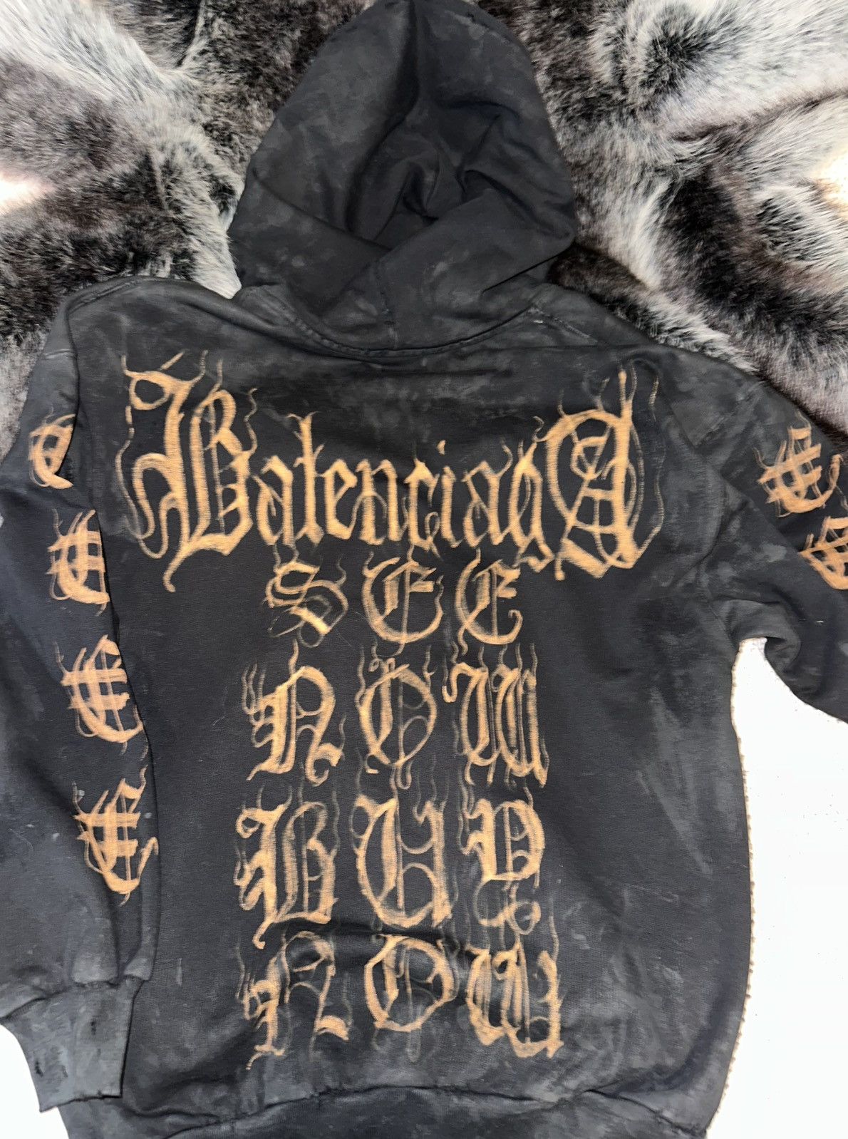 Balenciaga Balenciaga 24’ heavy metal SanScript zip up Size US XS / EU 42 / 0 - 2 Thumbnail
