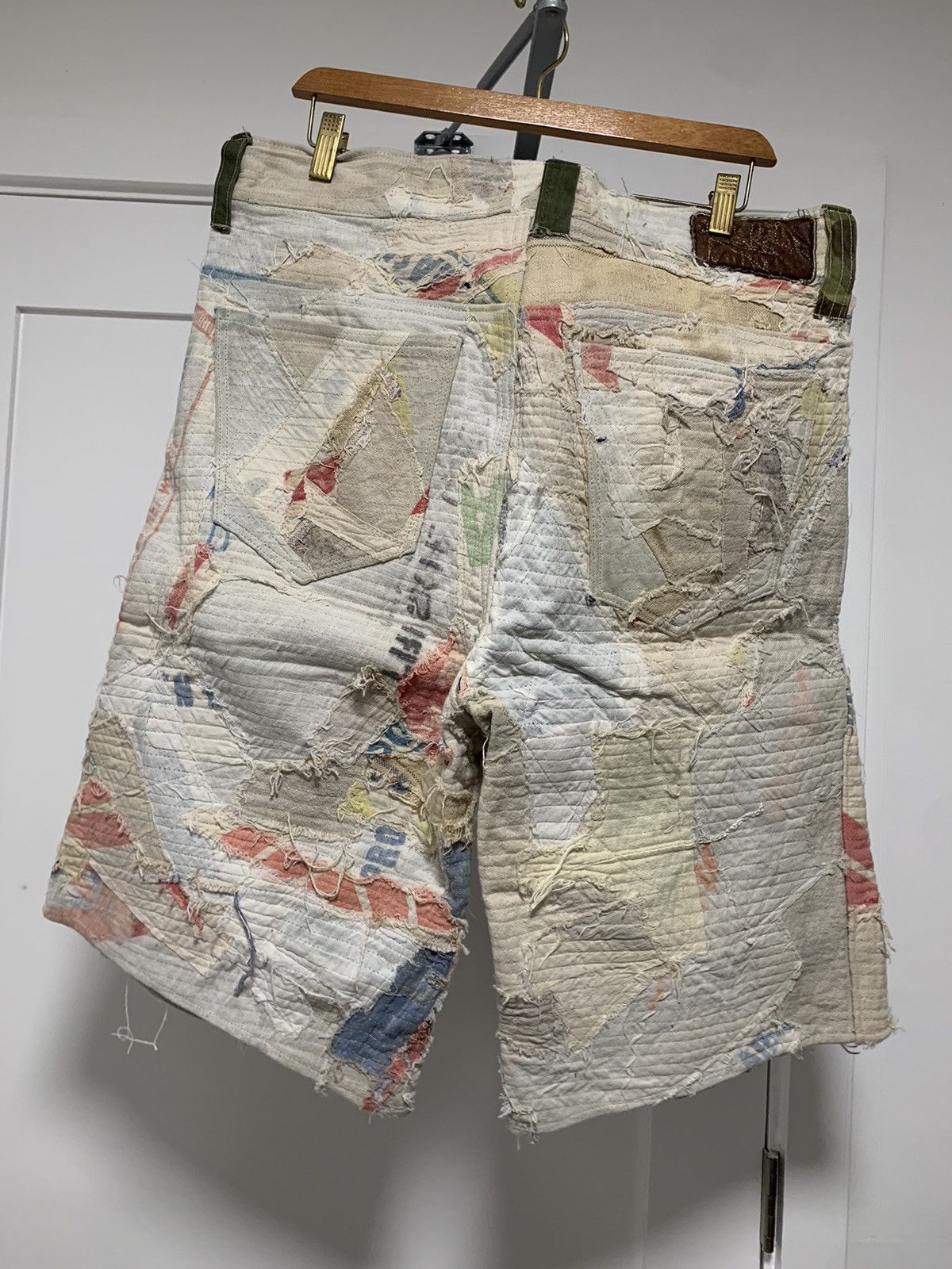Vintage Bizzrad Country Patchwork Shorts Size US 35 - 2 Thumbnail