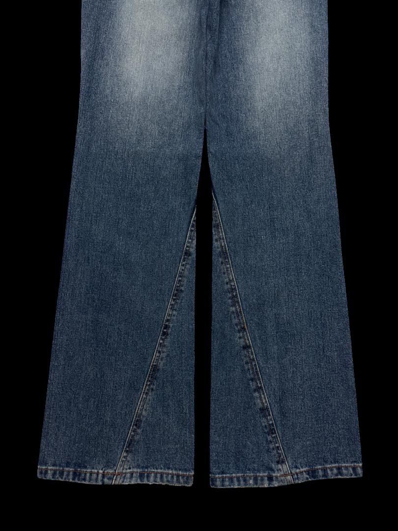 Tornado Mart TWIST LEG Barcedos Exchange Mudwash Distress Twist Leg Flare Size US 30 / EU 46 - 20 Thumbnail