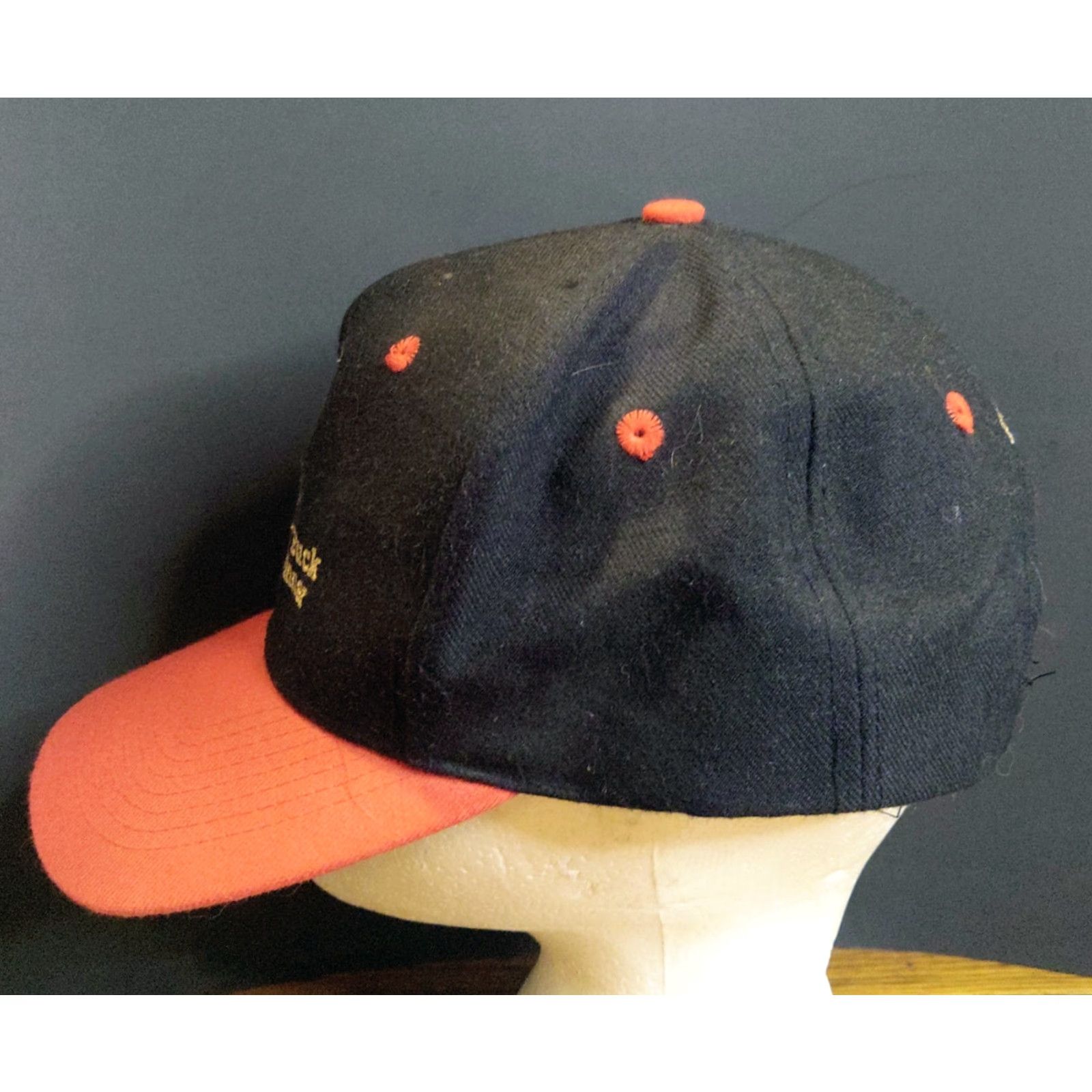 Vintage KC Trucker Hat Black Red Snapback Deer Embroidery Vintage KC Hat Adjustable Unisex Adults 90s Funny Hunting Animals Mens Women’s Size ONE SIZE - 4 Thumbnail