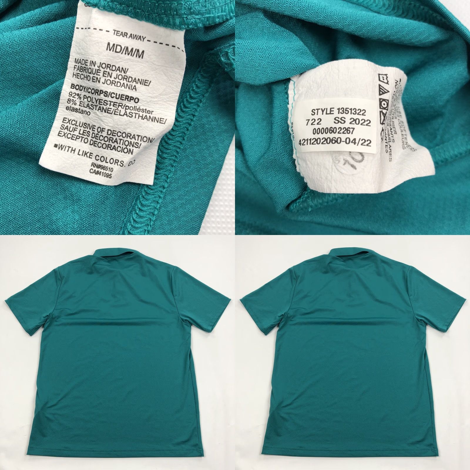 Under Armour Under Armour Polo Shirt UNCW Shot Makers Men's Teal Performance Dry Fit Short Sleeve Size M Loose Fit Size US M / EU 48-50 / 2 - 8 Thumbnail