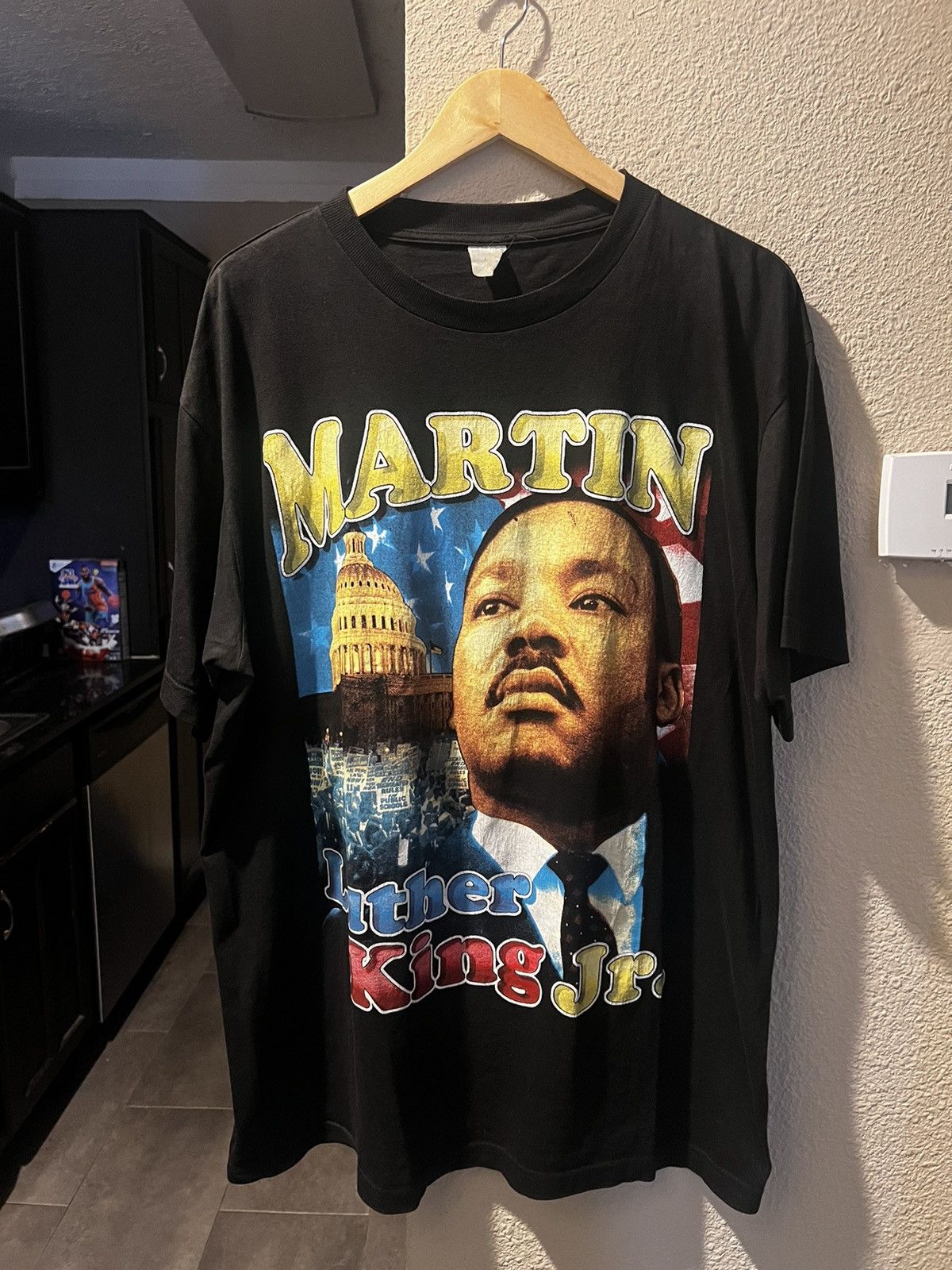 image of Rap Tees x Vintage Mlk Rap Tee Bayclub in Black, Men's (Size XL)