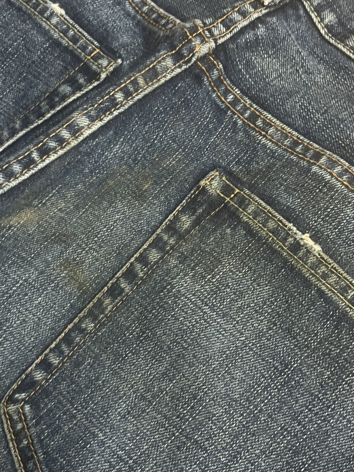 Undercover × Uniqlo Vintage Uniqlo B002 Dark Blue Ripped Hem Flare Jeans Size US 36 / EU 52 - 9 Thumbnail