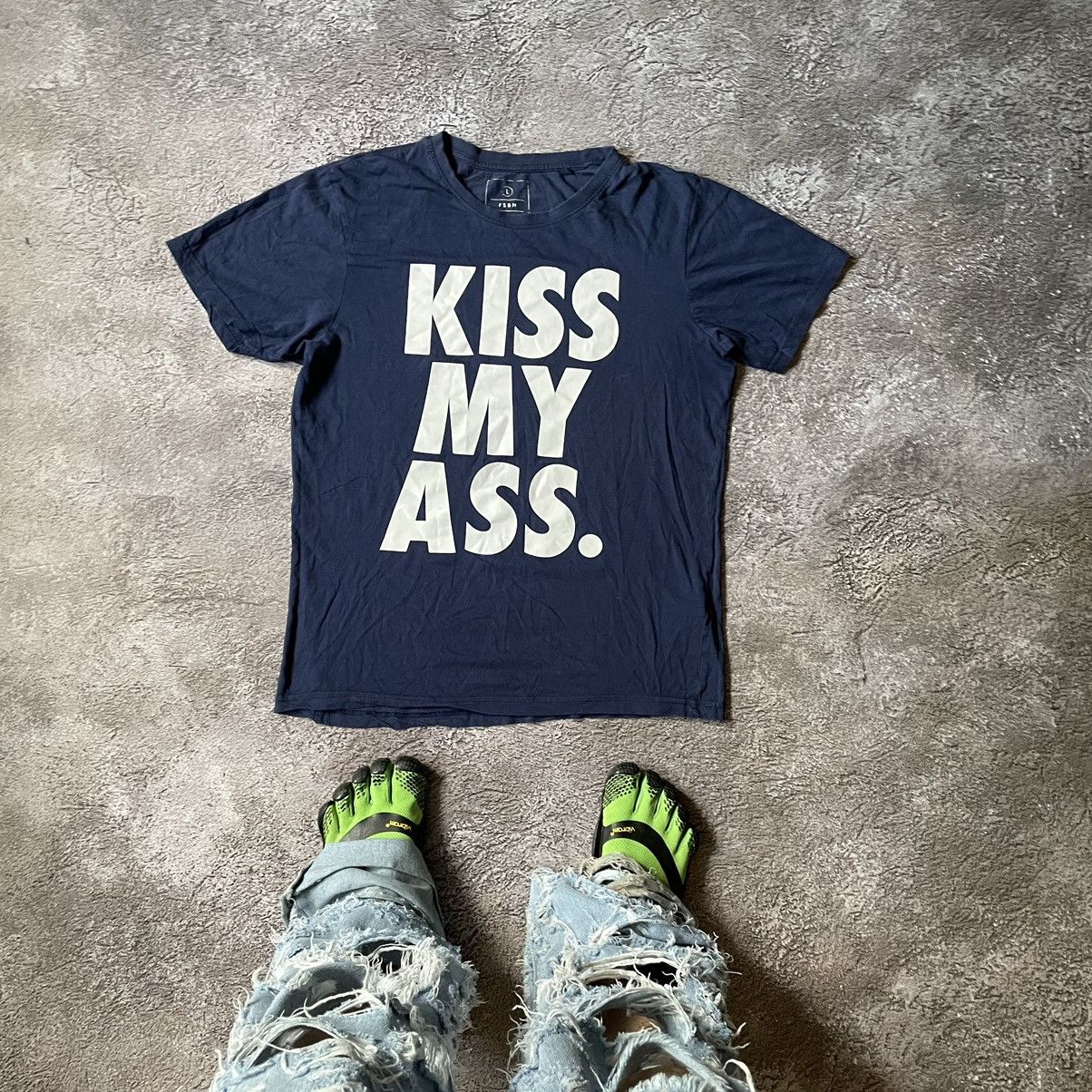 Vintage Vintage Y2K ADULT LOGO FUNNY KISS ASS BuyTee L Size US L / EU 52-54 / 3 - 1 Thumbnail
