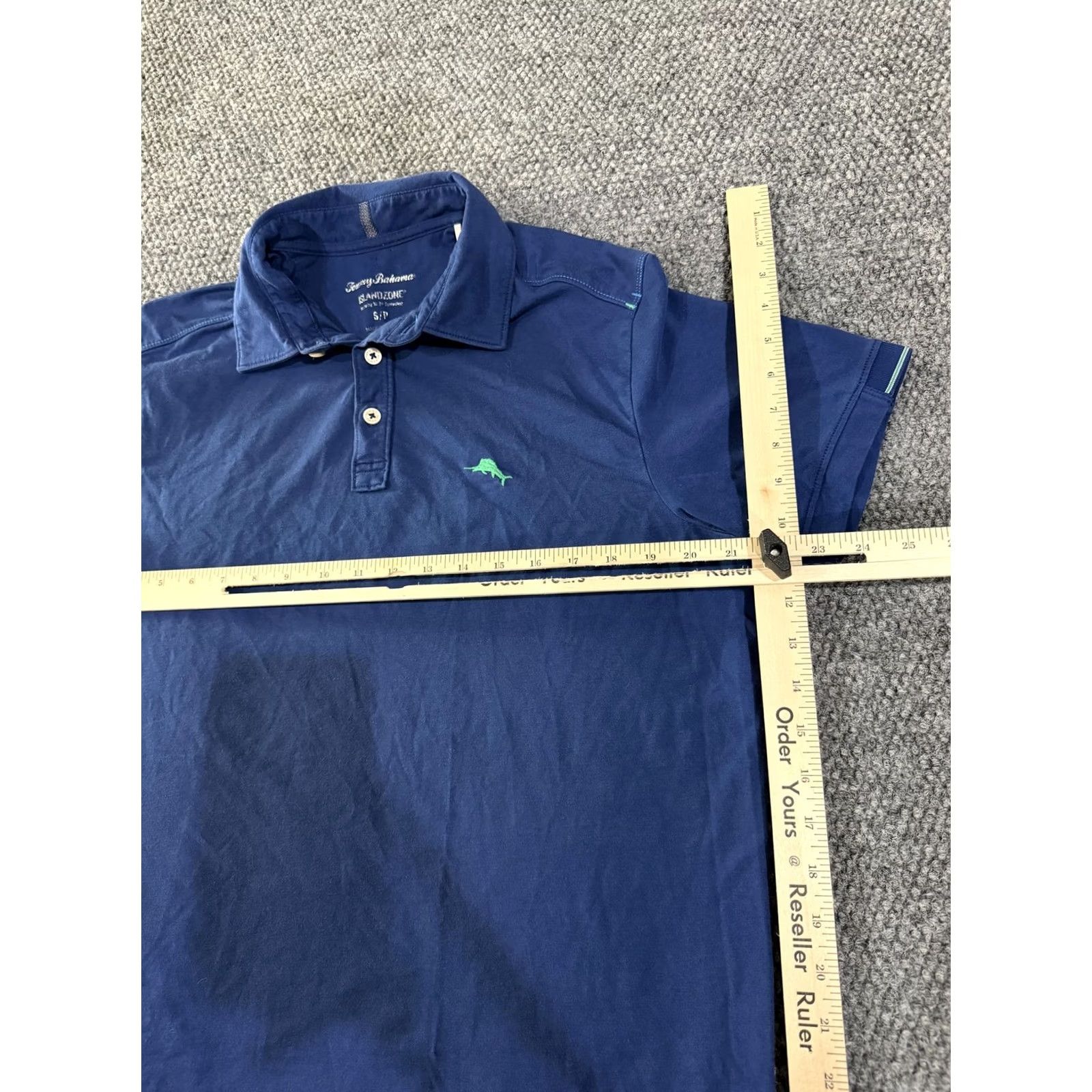 Tommy Bahama Tommy Bahama Polo Shirt Mens S Blue IslandZone Moisture Wicking Performance Short Sleeve Size US S / EU 44-46 / 1 - 5 Thumbnail
