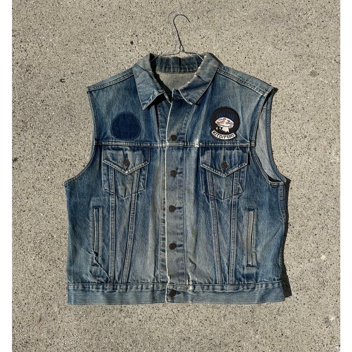 Levi's Vintage 1970s Levis Jacket Vest Size US M / EU 48-50 / 2 - 2 Thumbnail