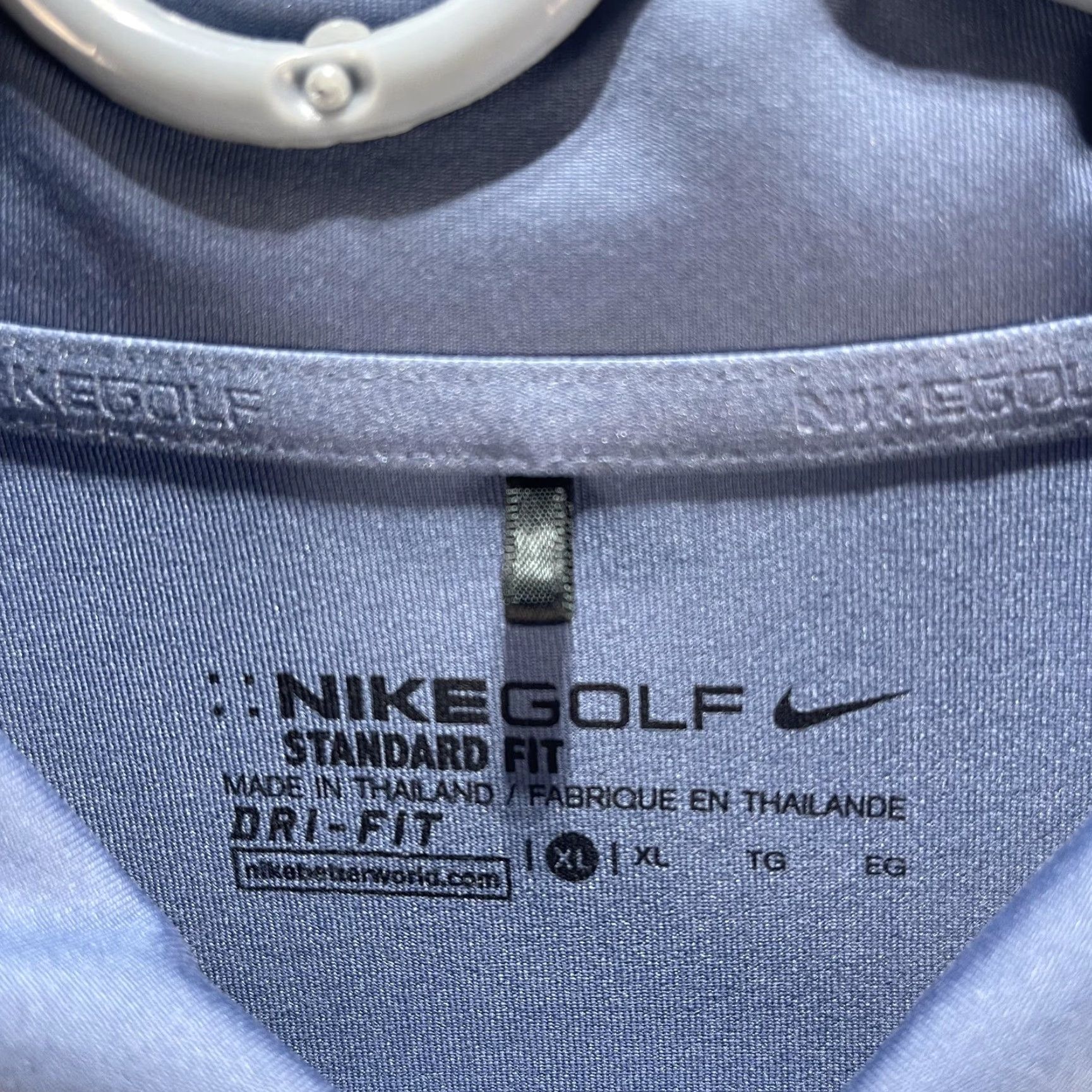 Nike Nike Golf Polo Shirt Mens XL Blue Gray Dri-Fit Lightweight Standard Fit Short Sleeve Size US XL / EU 56 / 4 - 4 Thumbnail