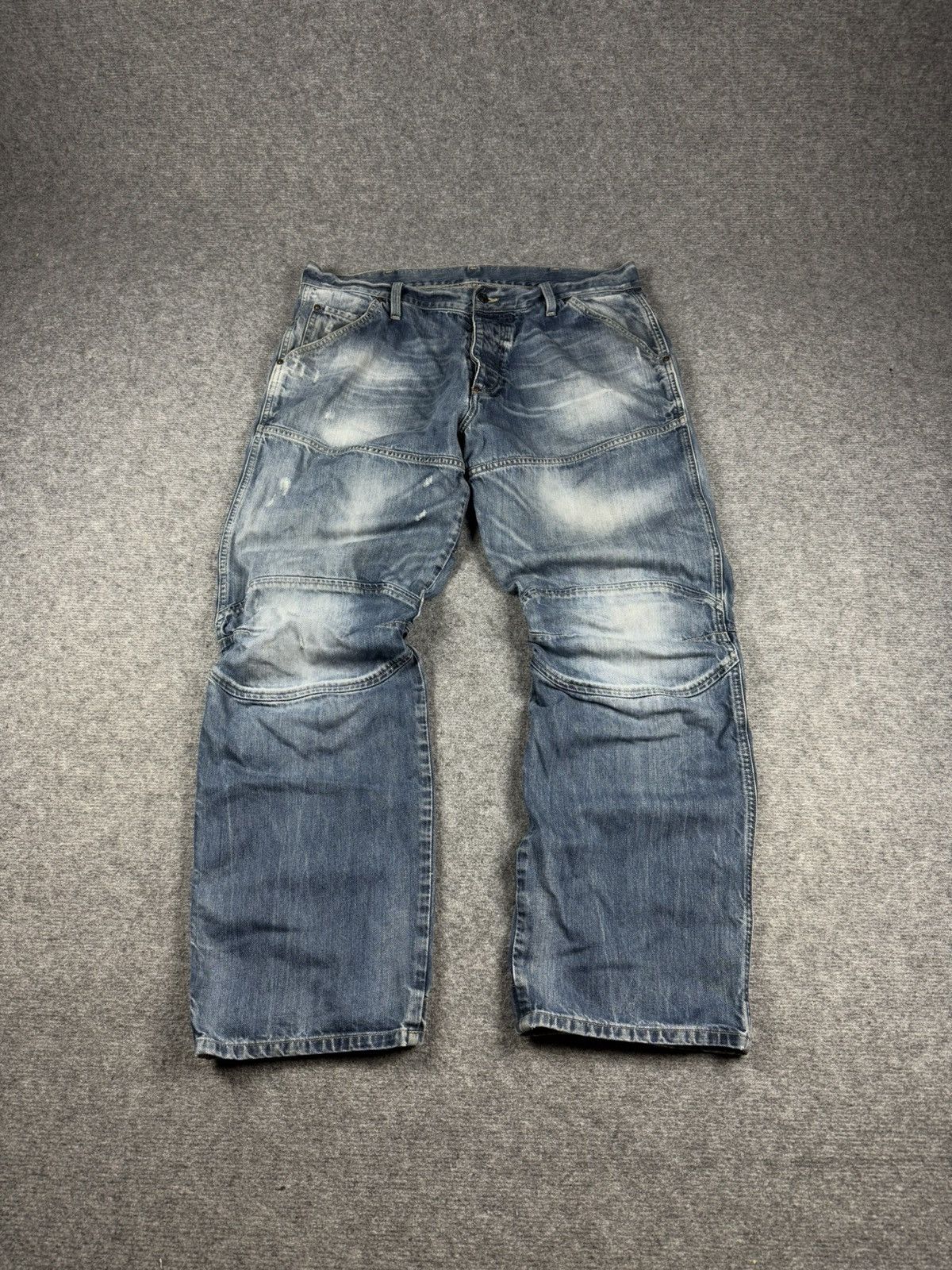 G-Star × Japanese Brand Vintage Pants G Star Raw Y2K Denim Flared Baggy Japan Style Size US 38 / EU 54 - 1 Thumbnail