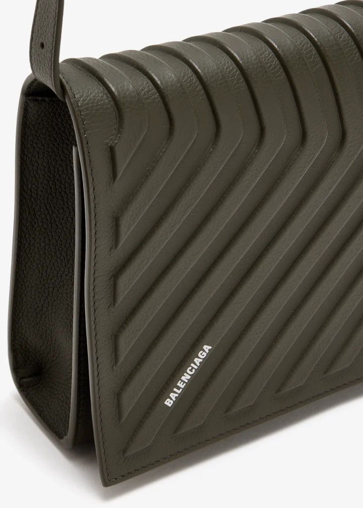 Balenciaga o1srvl11e0825 Size: OS / Car Flap Bag With Strap in Green Size ONE SIZE - 3 Thumbnail