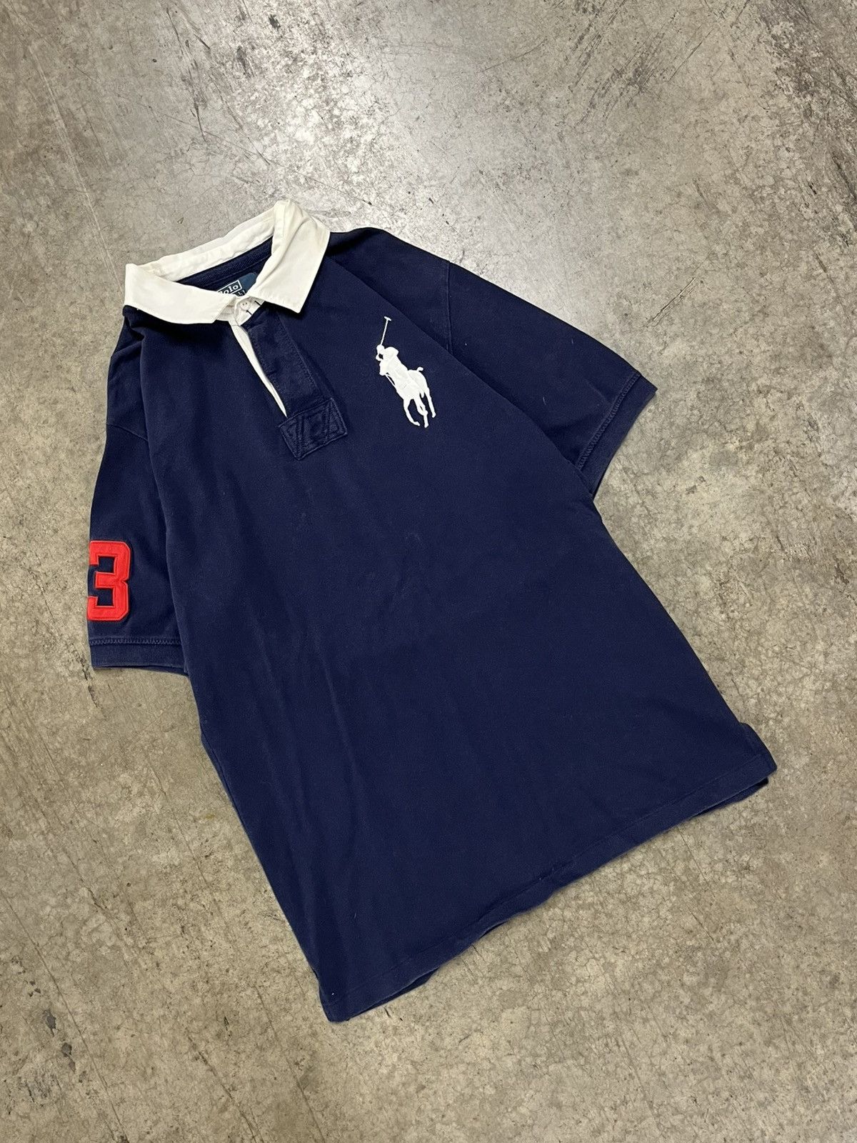 Polo Ralph Lauren × Vintage Polo Ralph Lauren vintage big pony polo numbered streetwear Size US XXL / EU 58 / 5 - 2 Thumbnail