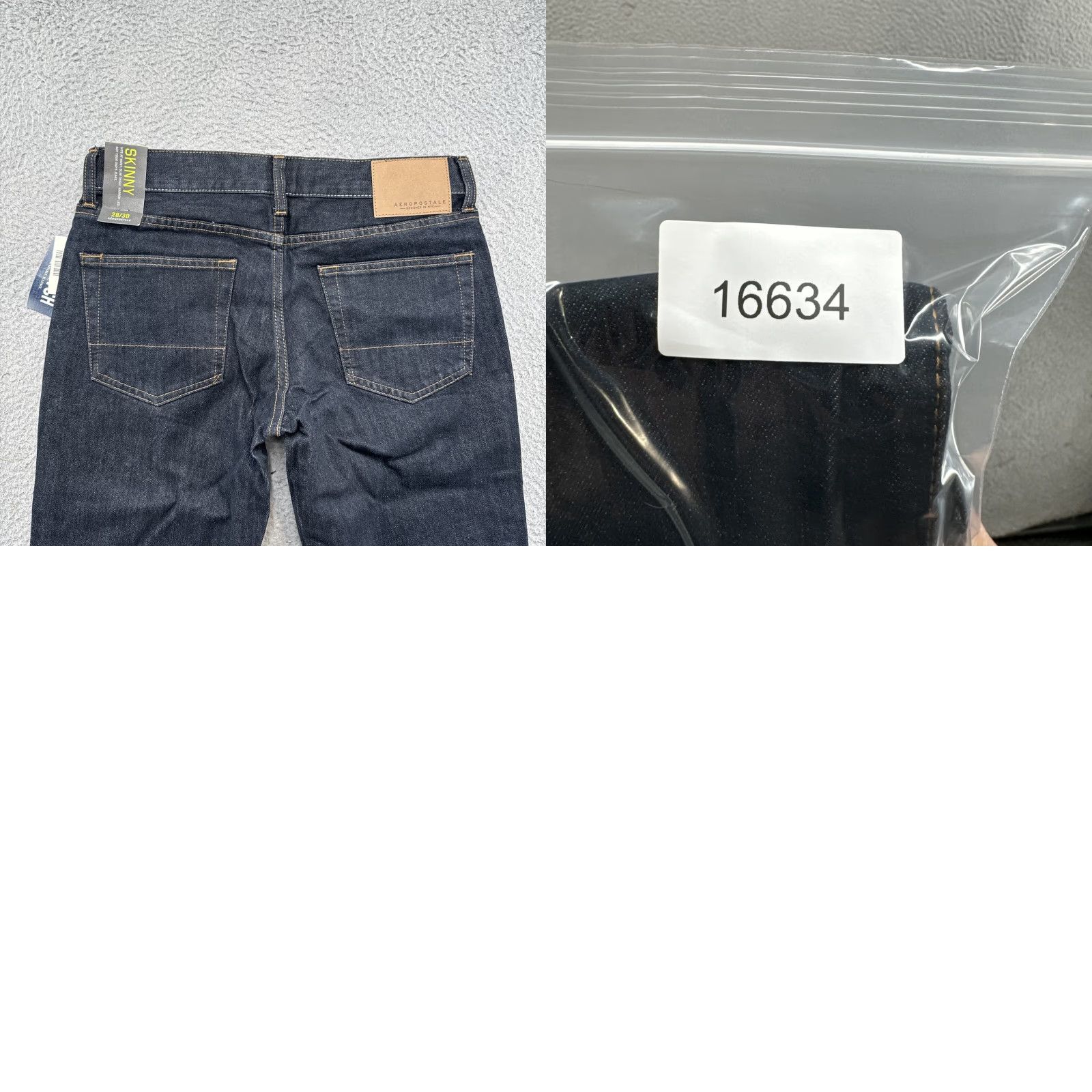 Vintage Aéropostale Jeans Skinny Denim Dark Wash Men’s Size 28x30 NEW Stretch Regular Inseam 30 Men Size US 28 / EU 44 - 9 Thumbnail
