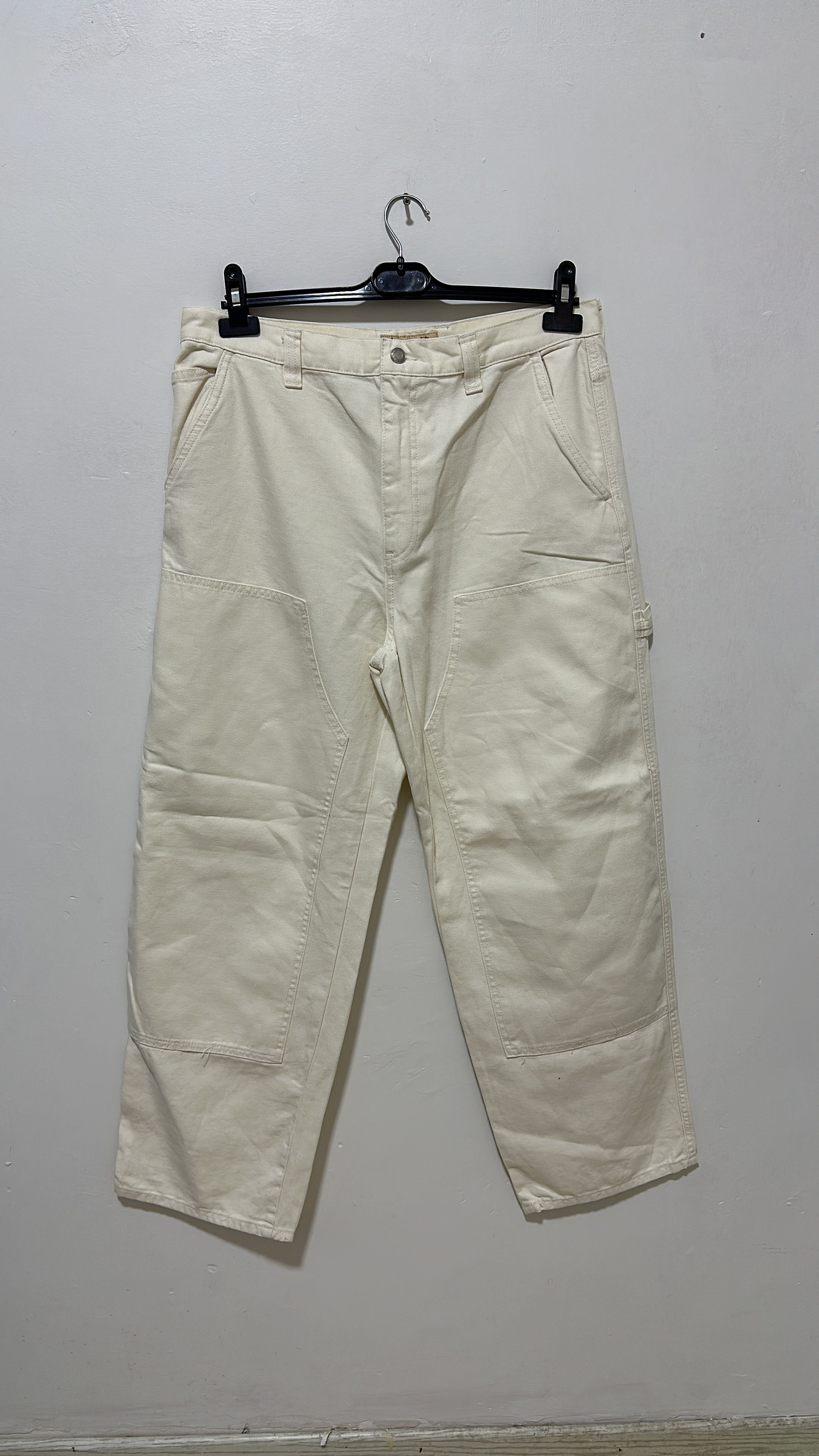 Stussy Stussy Double Knee Work Pant Bone Size 34 Size US 34 / EU 50 - 2 Thumbnail