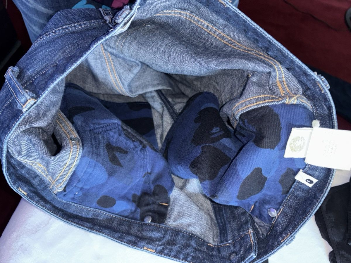 Bape Vintage Bape Denim Jeans Size XL (32-36) Nigo Era Size US 34 / EU 50 - 10 Thumbnail