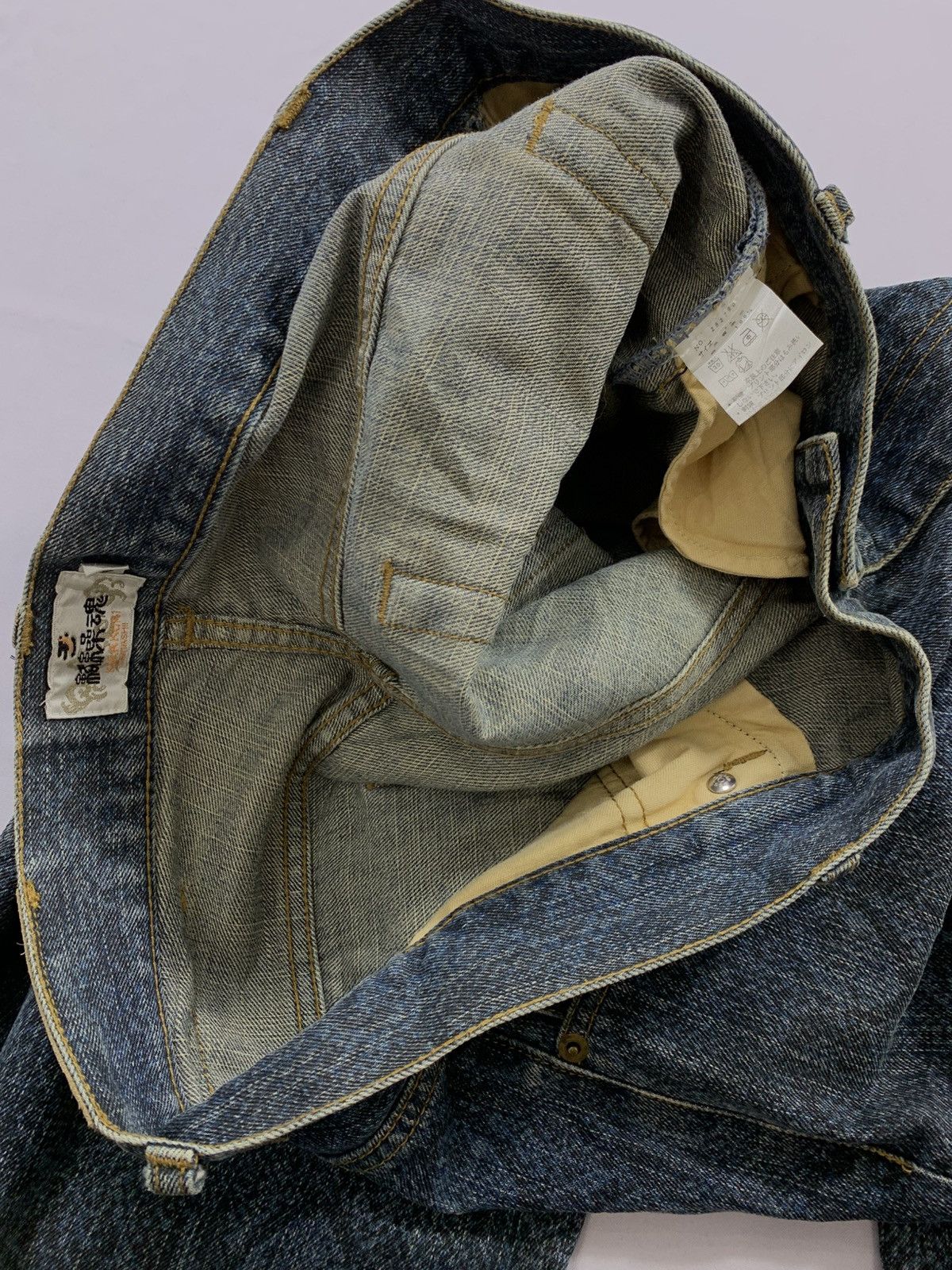 Tornado Mart RARE🔥KARAKURI TAMASHII SNAKE PYTHON DENIM JEANS Size US 38 / EU 54 - 5 Thumbnail