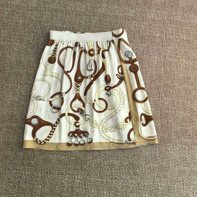 Hermes Hermes Silk Skirt Size 25" / US 0 / IT 36 - 1 Thumbnail