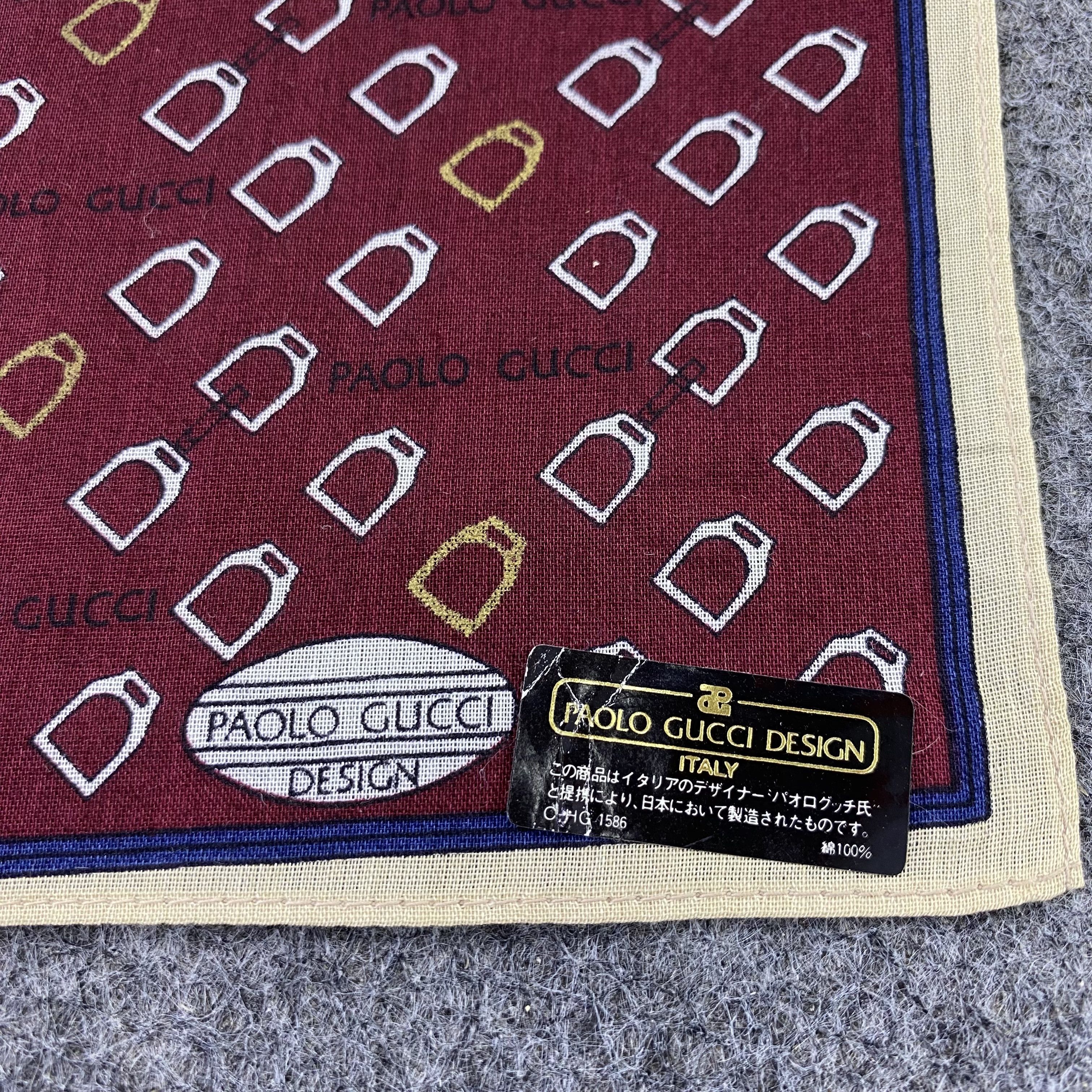 Paolo Gucci Paolo Gucci Handkerchief / Bandana / Neckerchief-B1474 Size ONE SIZE - 7 Thumbnail