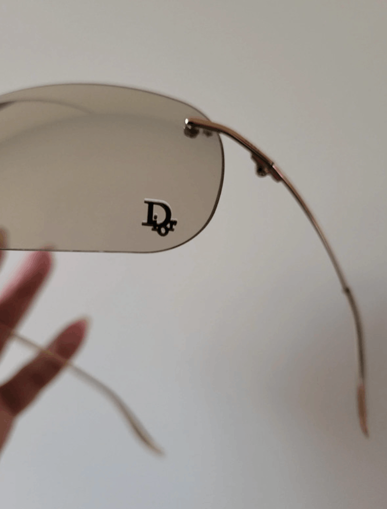 Dior DIOR Sunglasses Bowling Pop Rimless Shield Galliano Vintage Size ONE SIZE - 2 Thumbnail
