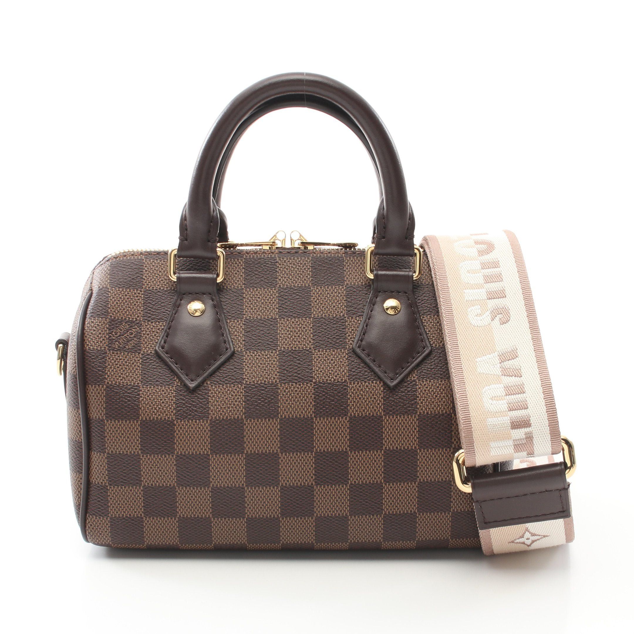 Louis Vuitton Louis Vuitton Speedy 20 Damier Ebene Handbag Leather Brown Size ONE SIZE - 1 Thumbnail