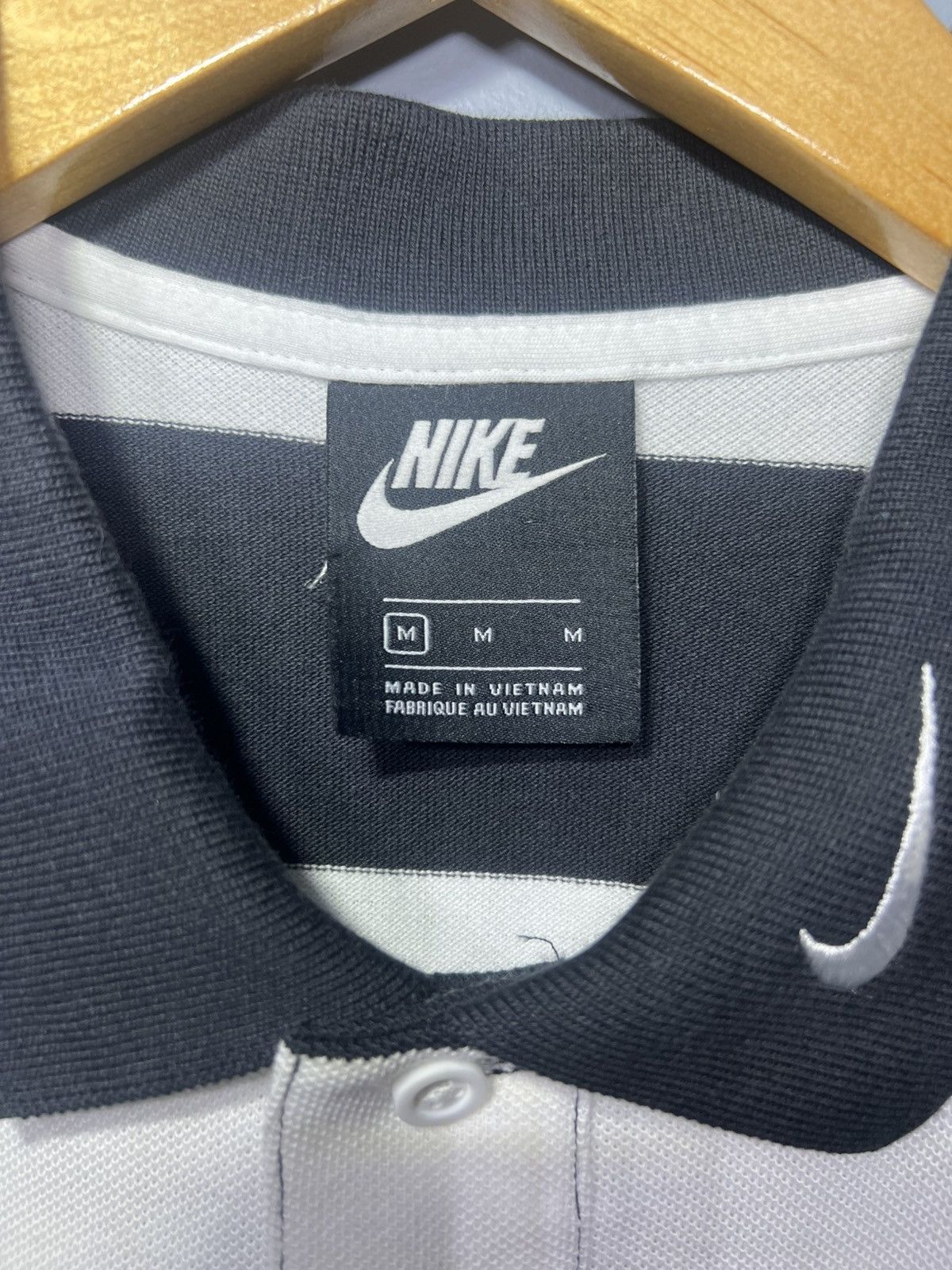 Nike Nike Swoosh Polo Mens Medium Black White Striped CJ4909-011 Size US M / EU 48-50 / 2 - 3 Thumbnail