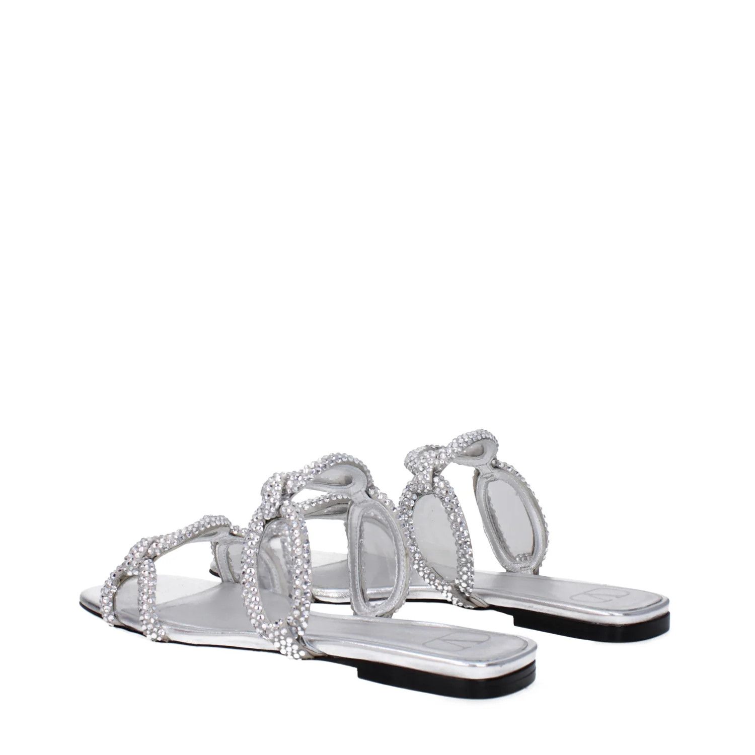 Valentino ob1o1e1224 Suede Slippers in Silver Size US 7.5 / IT 37.5 - 4 Thumbnail