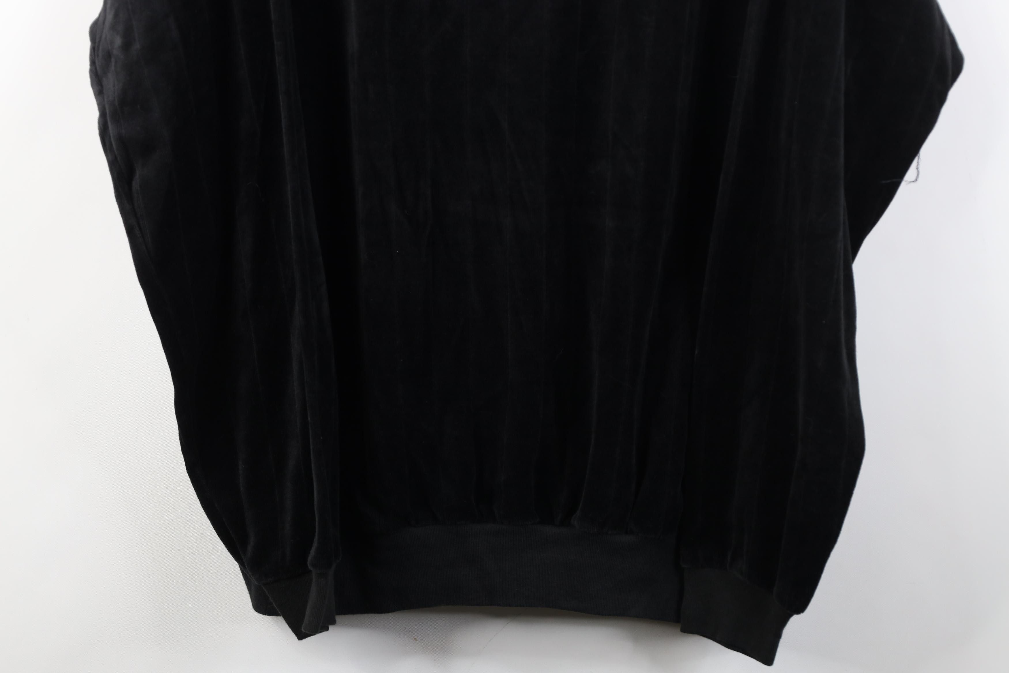 Vintage Vintage 90s Streetwear Velvet Collared Long Sleeve Polo Size US XL / EU 56 / 4 - 3 Thumbnail