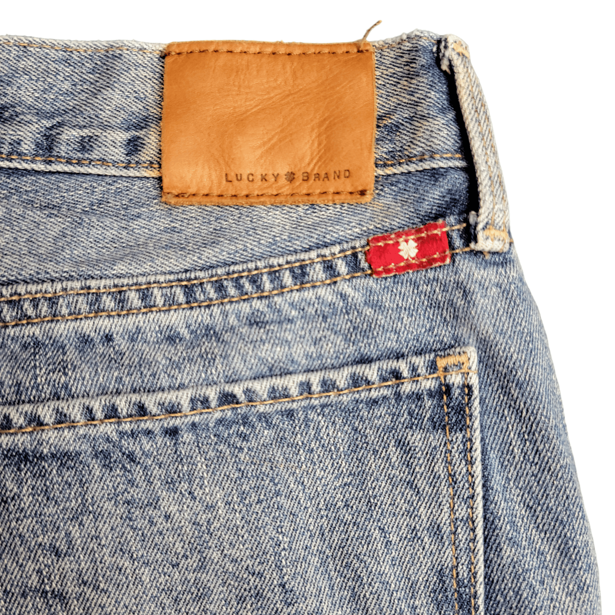 Lucky Brand Lucky Brand Vintage Button Fly High Rise Distress Blue Jeans Size 28" / US 6 / IT 42 - 9 Thumbnail