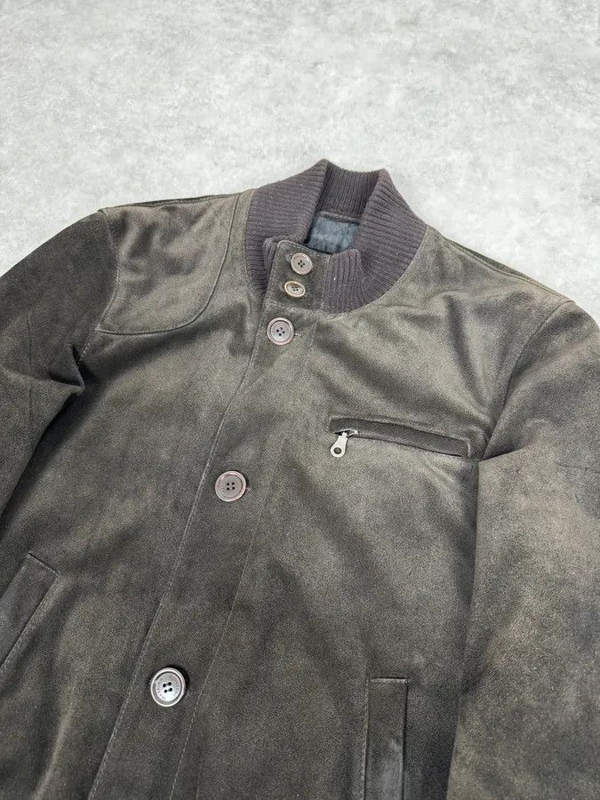 Vintage 2000s Massimo Rebechi Brown Suede Leather Jacket Size US M / EU 48-50 / 2 - 5 Thumbnail