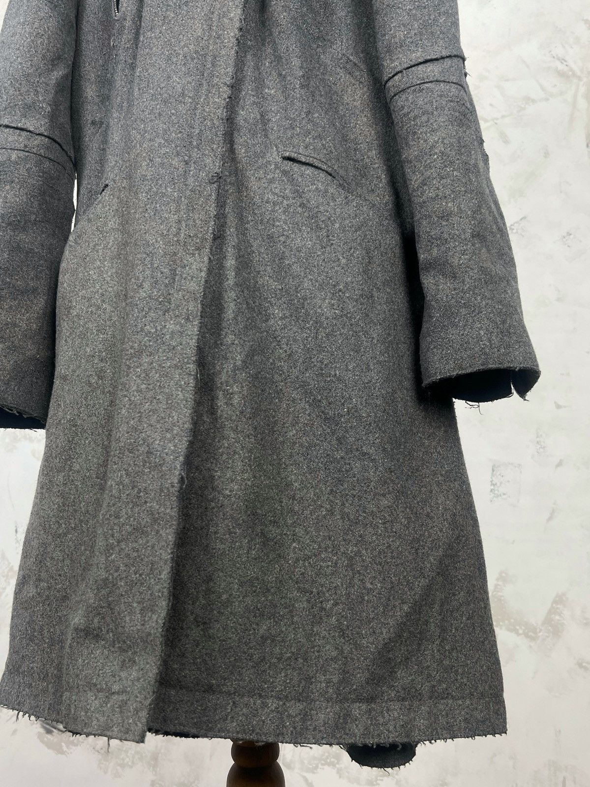 Armani Vintage Armani Exchange Wool Trench Coat Jacket Size M - L Size L / US 10 / IT 46 - 5 Thumbnail