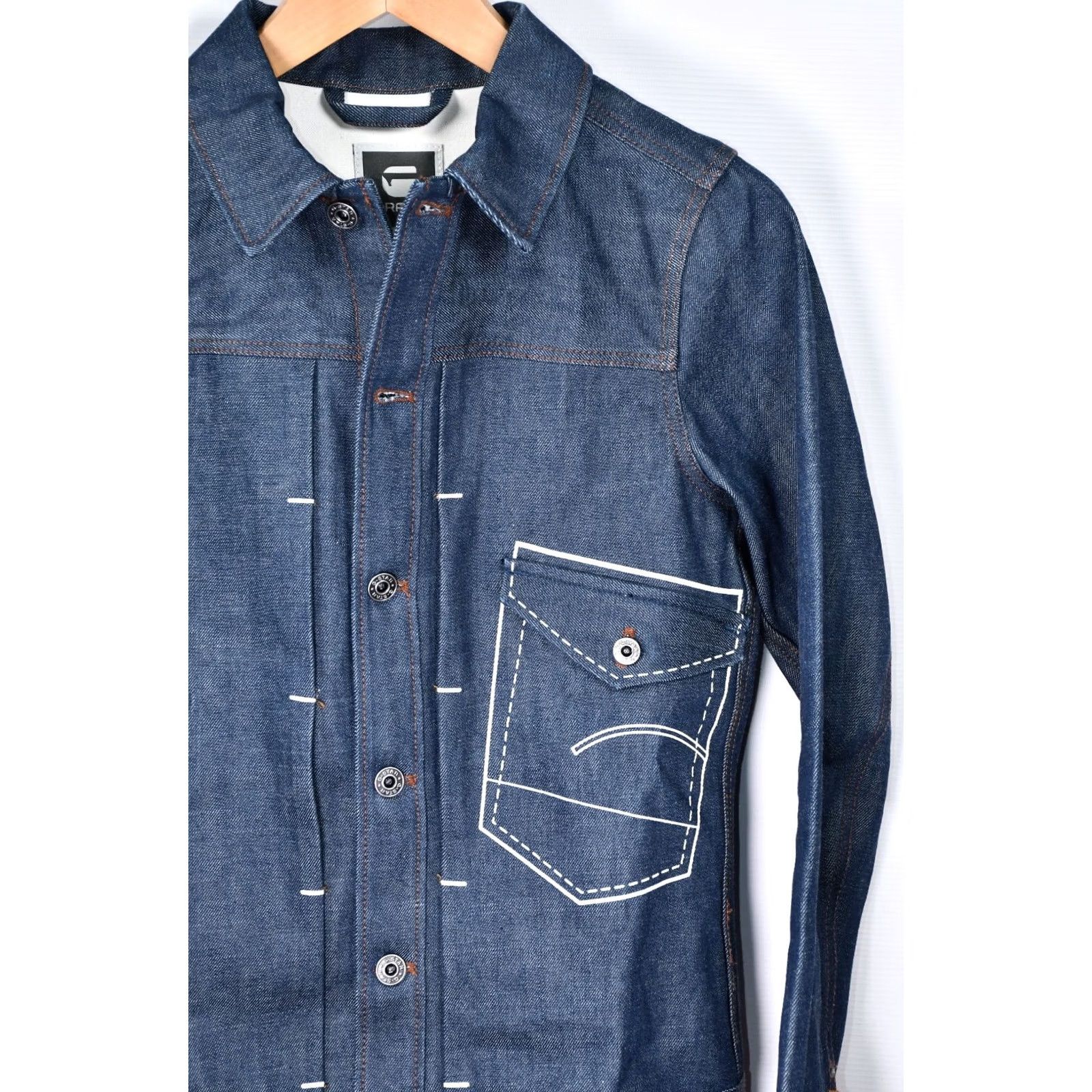 G-Star G-Star Raw Jacket US Lumber Chain 3D Slim Jacket XS Red Denim Coat Mens Size US XS / EU 42 / 0 - 5 Thumbnail