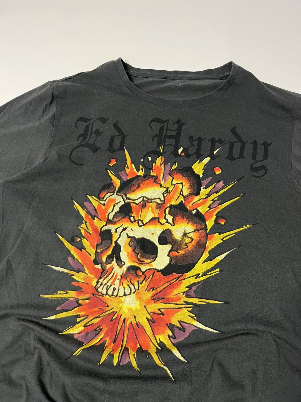 Christian Audigier × Ed Hardy × Vintage Ed Hardy Vintage Big Logo Tee Size US L / EU 52-54 / 3 - 2 Thumbnail