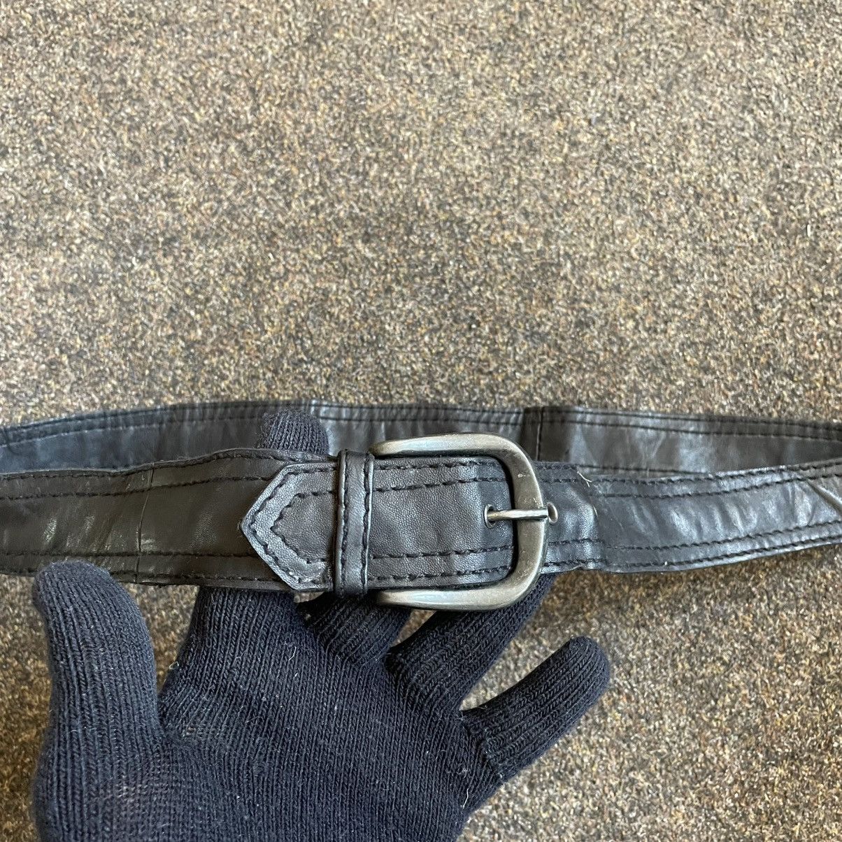 Vintage Vintage 90s Japanese Archive Leather Belt Goth Grunge OS Size ONE SIZE - 5 Thumbnail